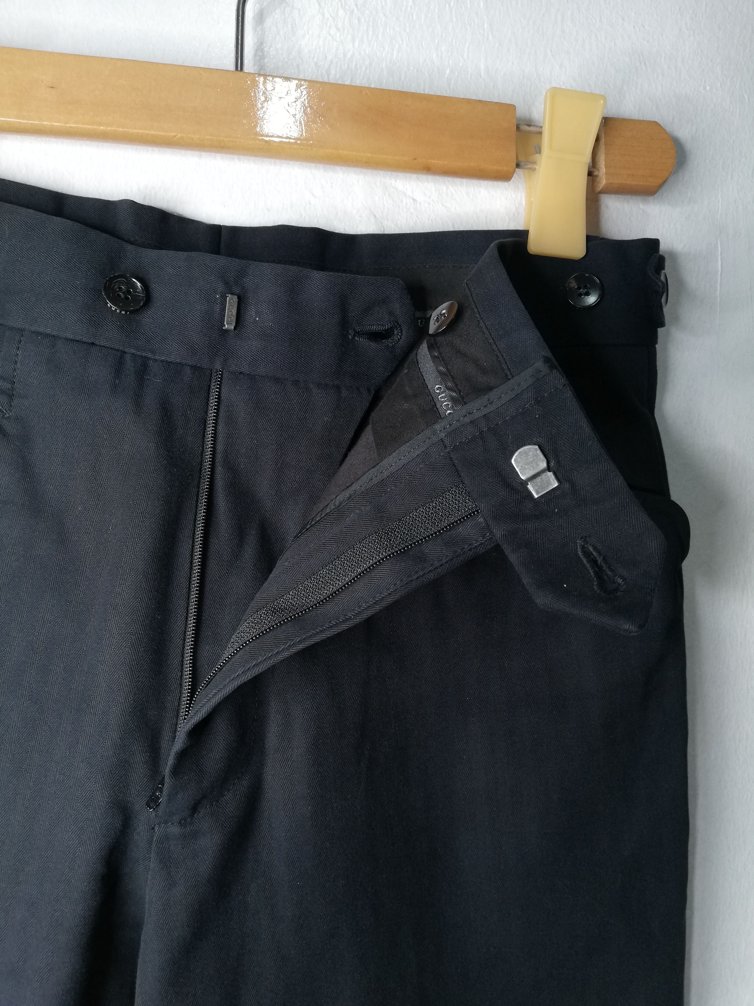 Gucci Gucci - Tom Ford - Flared Chalk Stripe Trousers Size US 28 / EU 44 - 5 Thumbnail