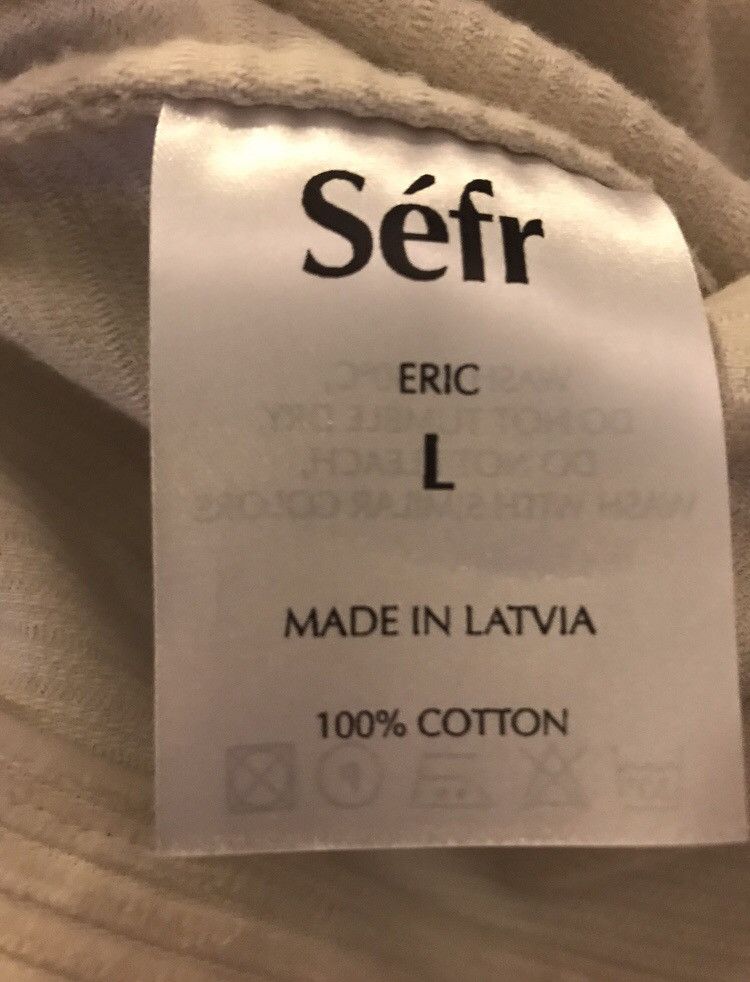 Sefr Off white cream cord trucker jacket Sefr Size US L / EU 52-54 / 3 - 4 Thumbnail
