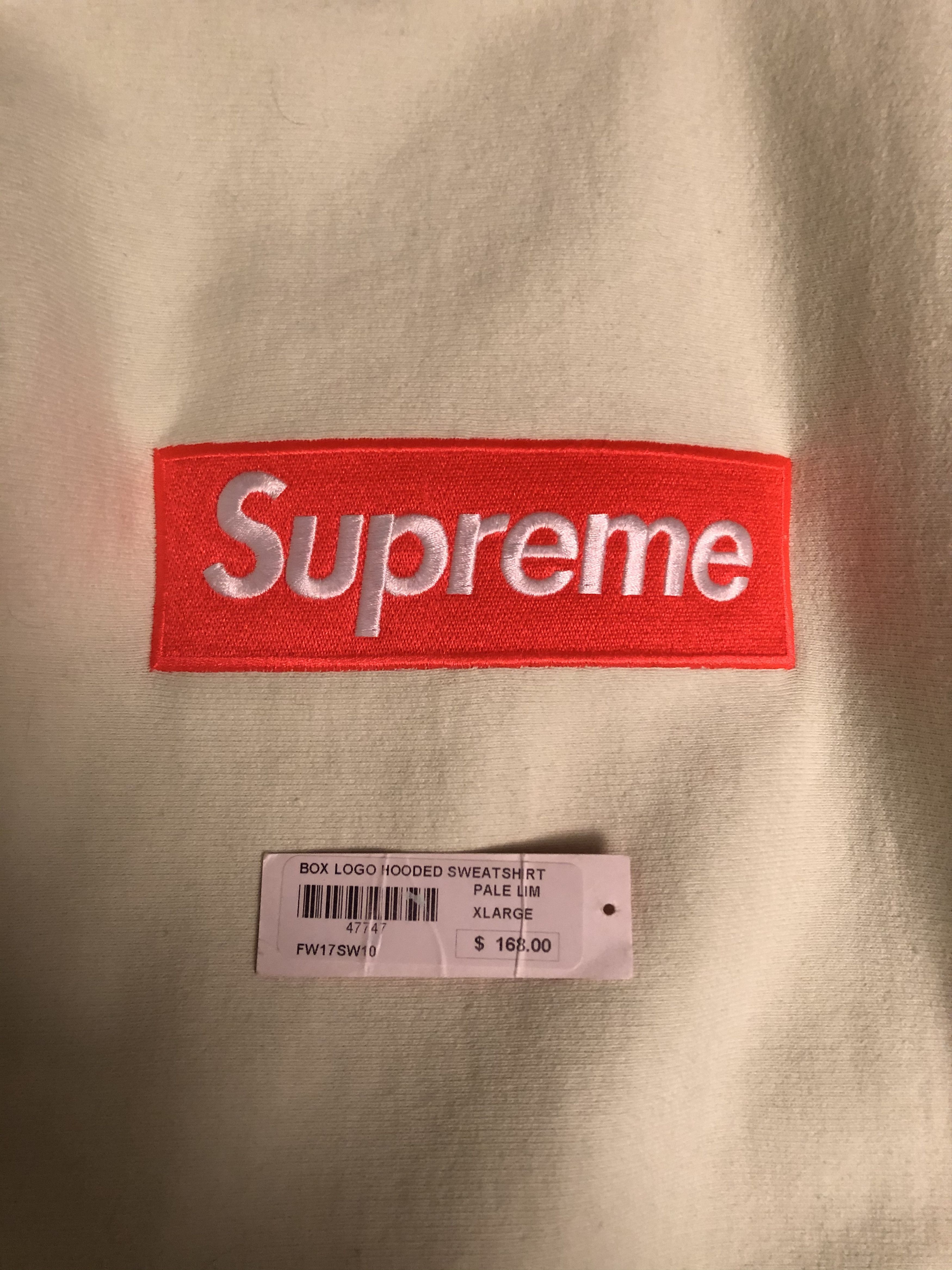 Supreme Supreme Pale Lime Box Logo hoodie Size US XL / EU 56 / 4 - 4 Thumbnail