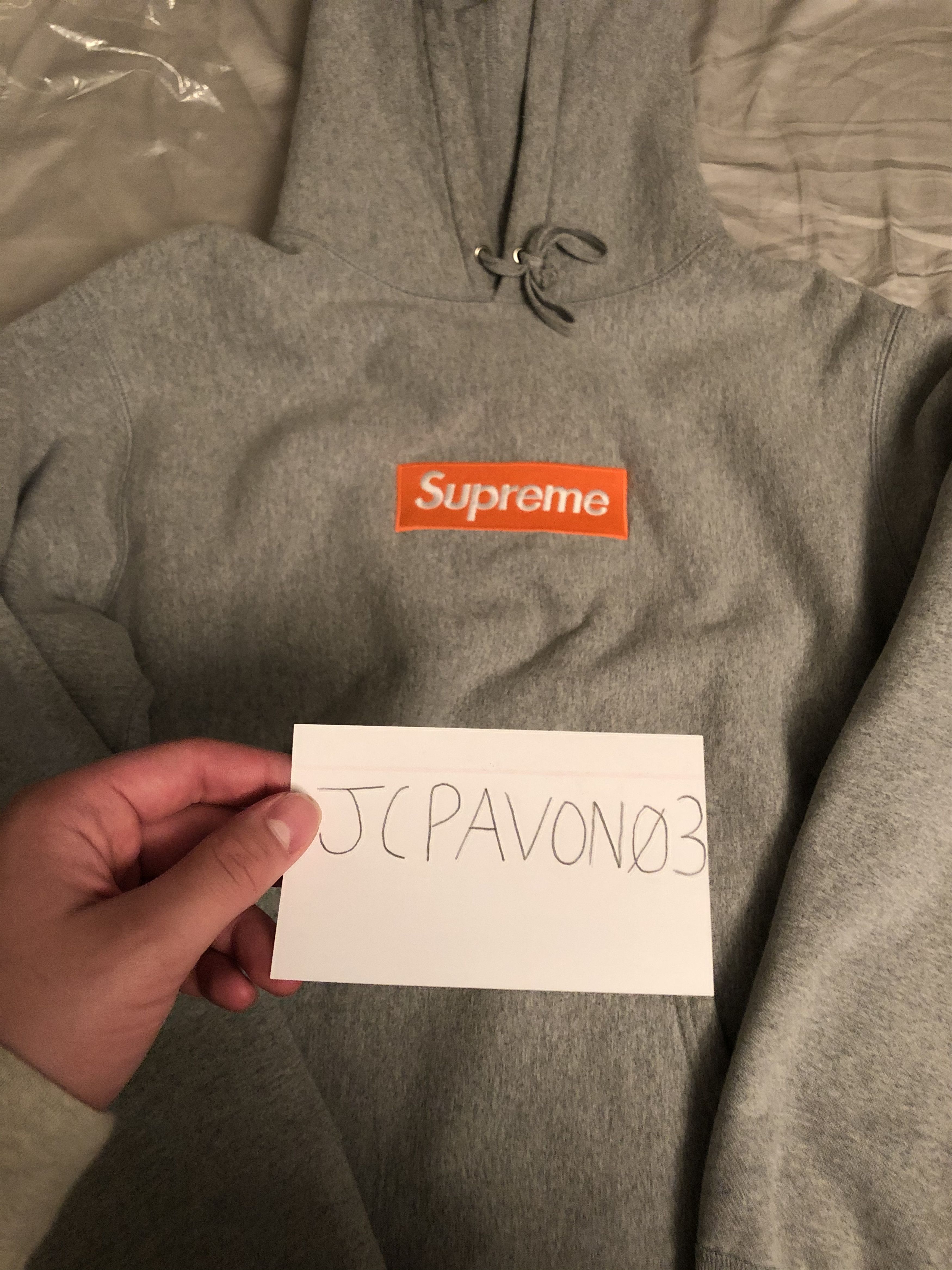 Supreme Supreme Heather Grey Box Logo Hoodie Size US L / EU 52-54 / 3 - 2 Thumbnail