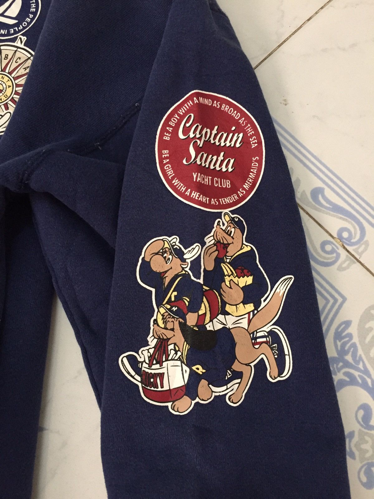 Japanese Brand Captain Santa Front Back Printed Sweatshirt Made in Japan Size US L / EU 52-54 / 3 - 6 Thumbnail