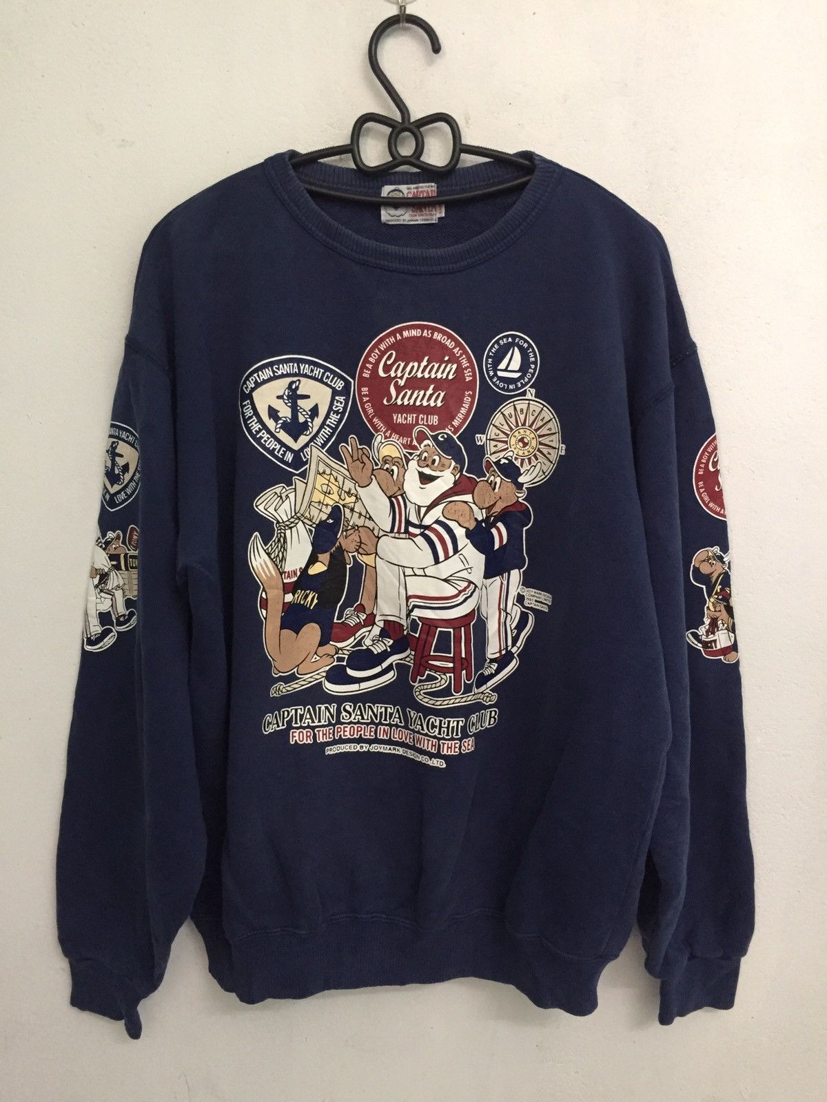 Japanese Brand Captain Santa Front Back Printed Sweatshirt Made in Japan Size US L / EU 52-54 / 3 - 1 Thumbnail