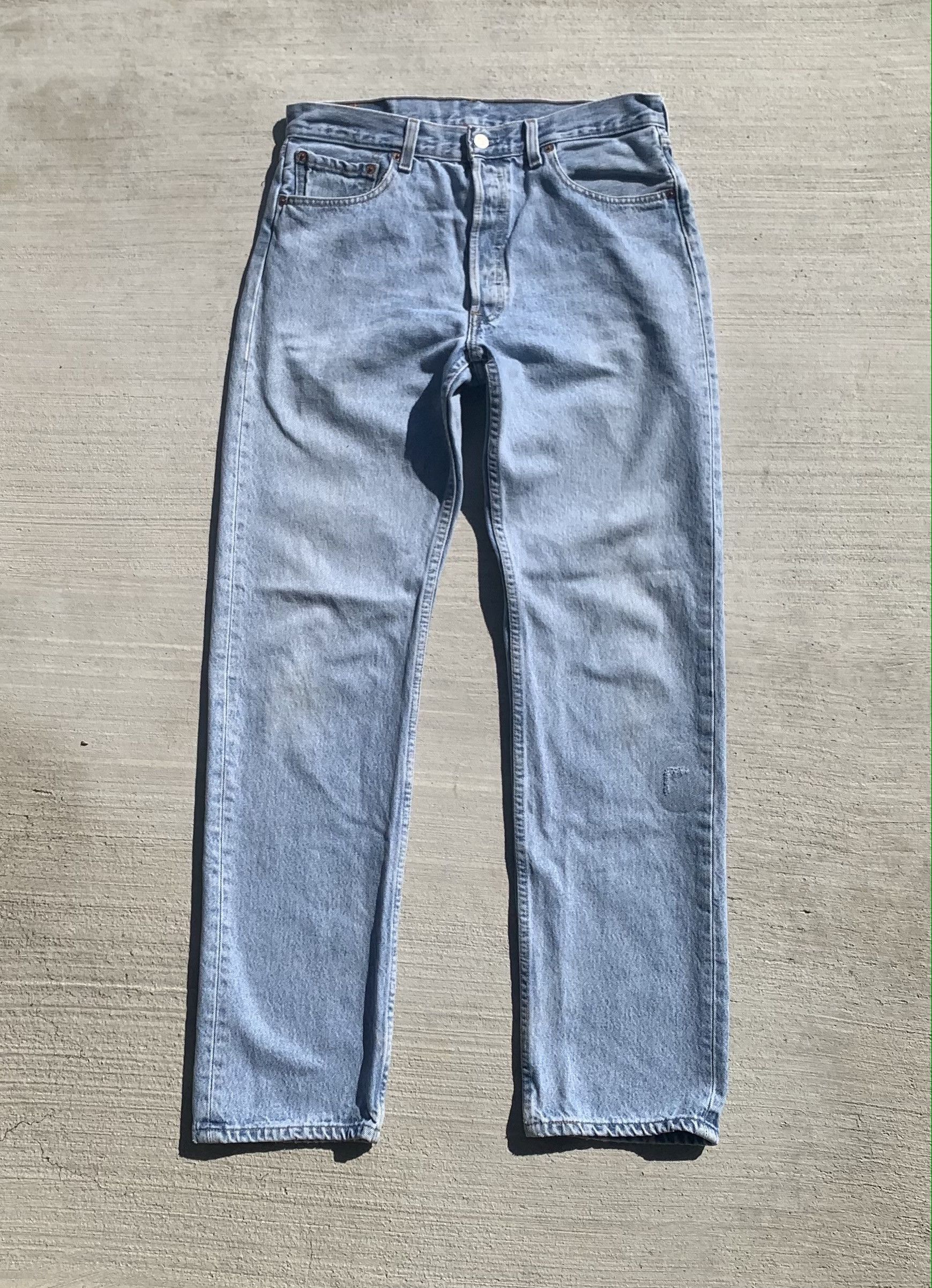 Levi's 1990s Vintage Levi's 501 Jeans Light Wash Size US 33 - 1 Thumbnail