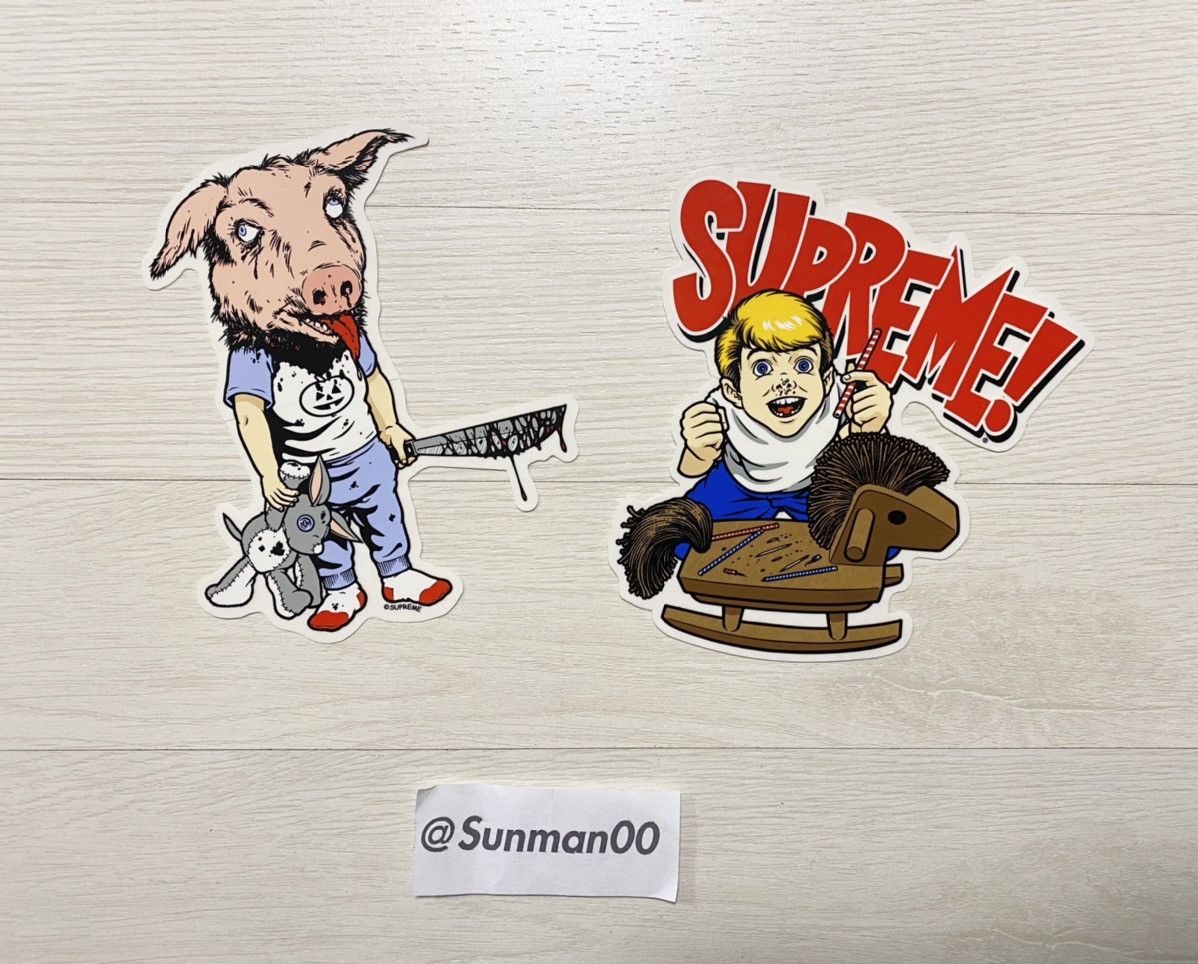 小物 Supreme 08ss Sean Cliver Box Sticker Supreme x Sean Cliver Box Logo Sticker Set - US