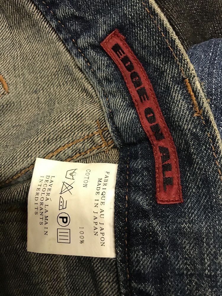 Vintage EDGE ON ALL Japan 6 Zipper Pockets Denim Slim Flare Jeans Size US 29 - 19 Thumbnail