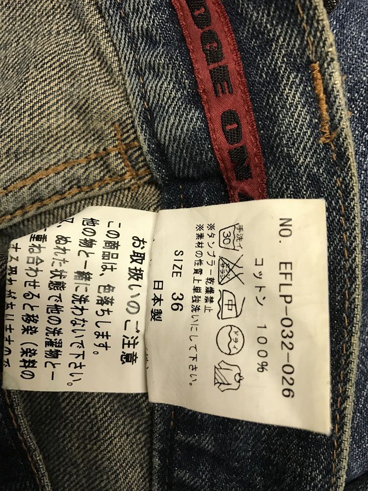 Vintage EDGE ON ALL Japan 6 Zipper Pockets Denim Slim Flare Jeans Size US 29 - 20 Thumbnail