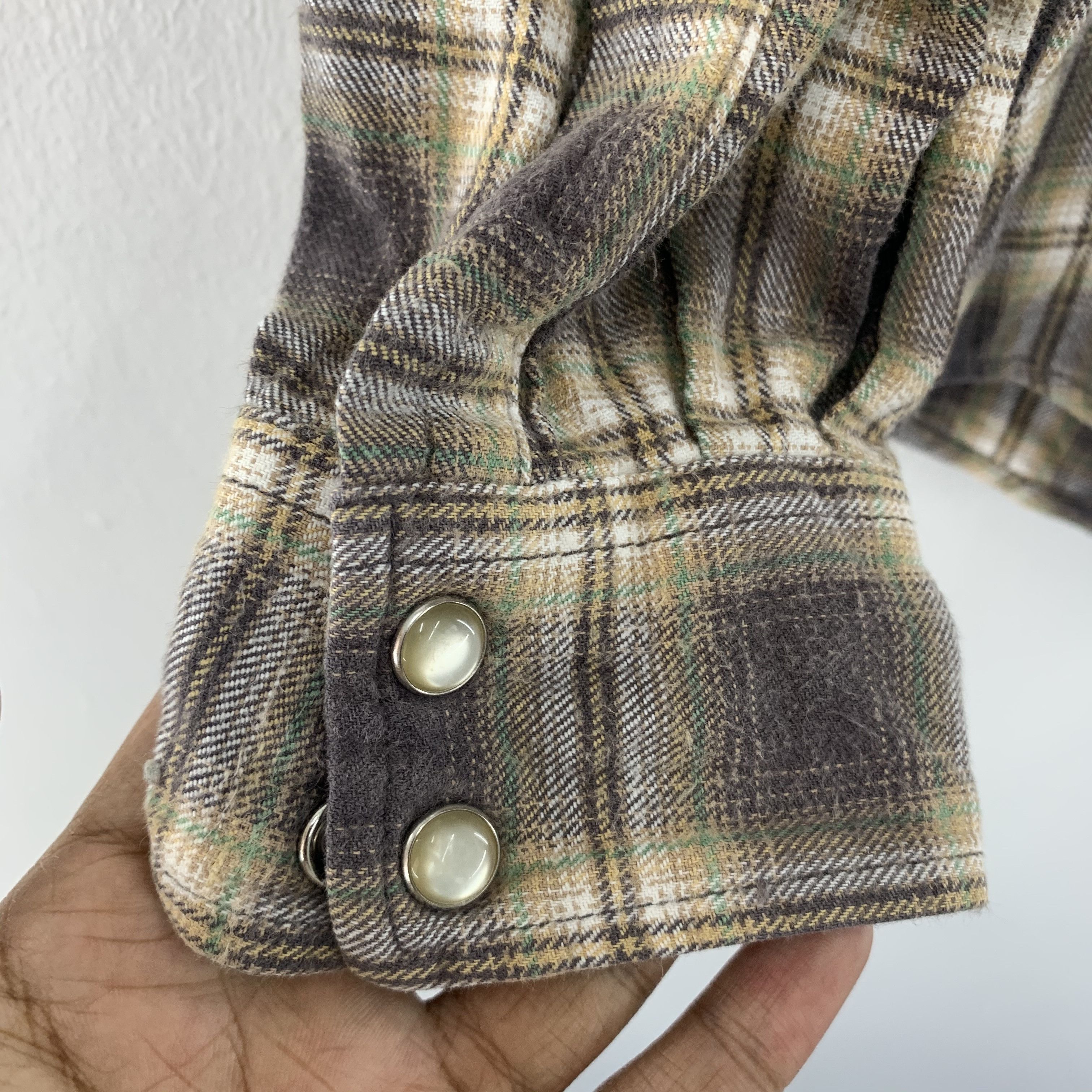 Converse × Flannel × Vintage Vintage Converse Flannel Shirt Snap Button Size US M / EU 48-50 / 2 - 4 Thumbnail