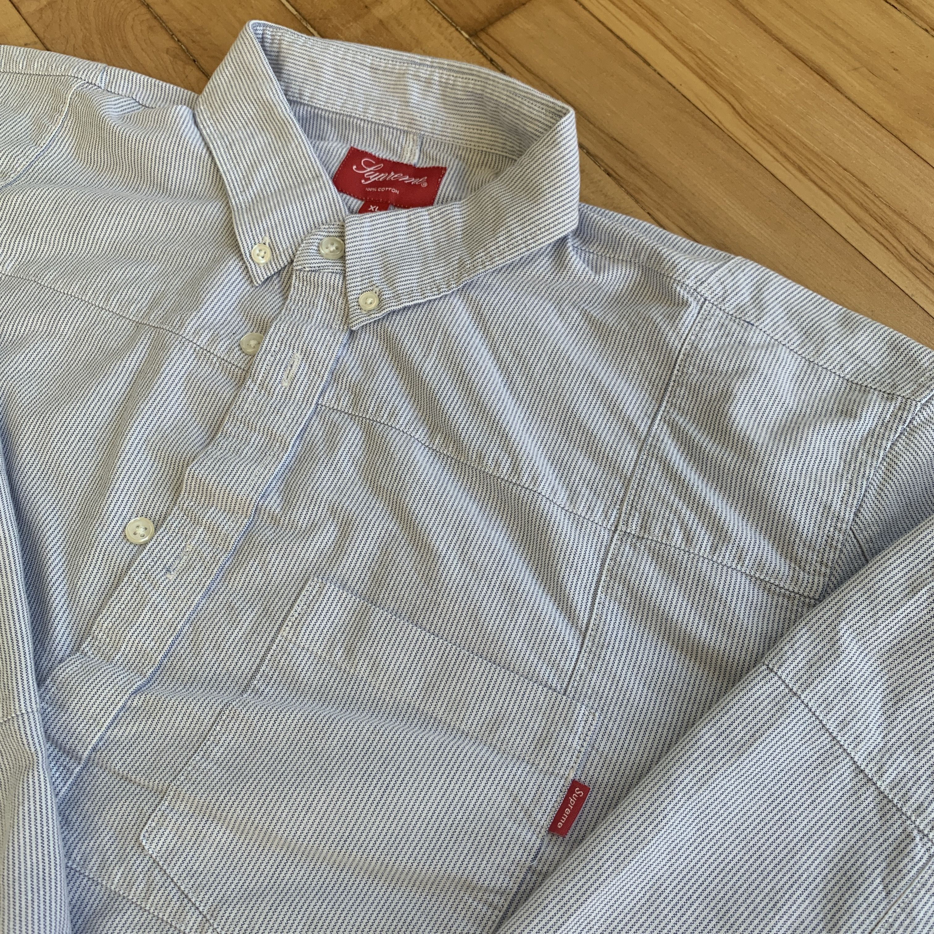 Supreme Supreme Patchwork Oxford Shirt Stripe | Grailed