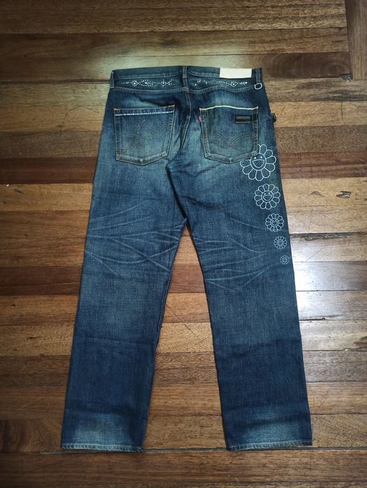 Levis Fenom Fragment Takashi Murakami Denim Jeans Size 32, Men's Fashion,  Bottoms, Jeans on Carousell