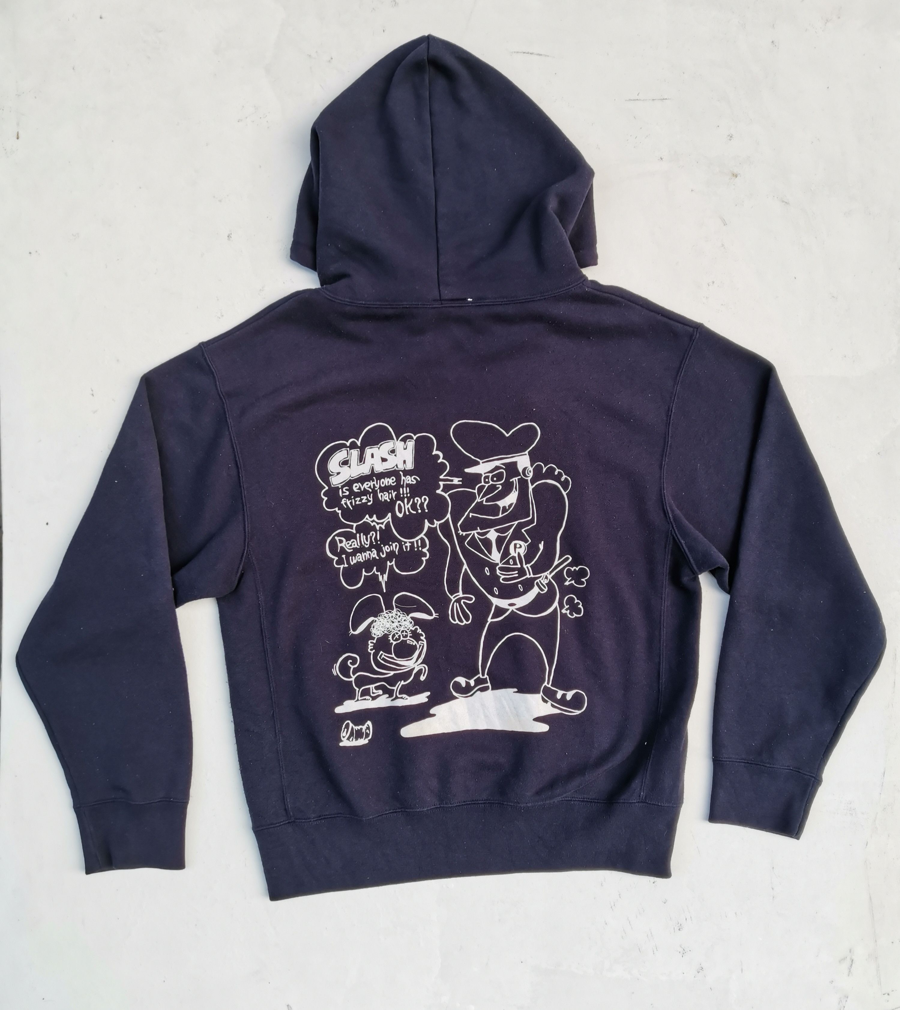 Japanese Brand Slash is Everyone has Frizzy Hair Hoodie Sweatshirt Size US M / EU 48-50 / 2 - 4 Thumbnail