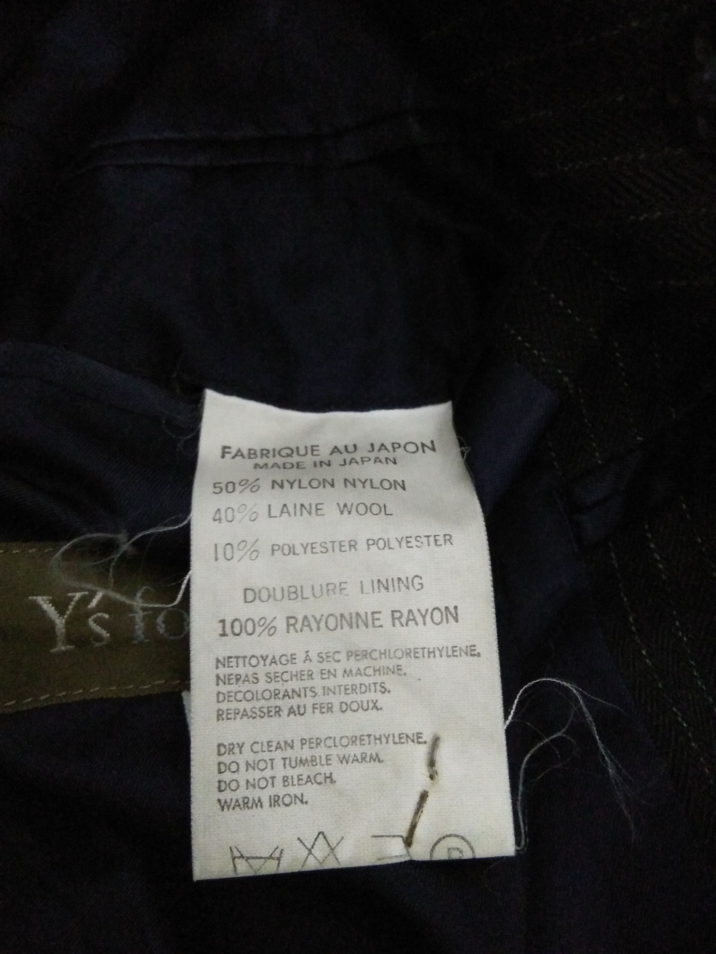 Yohji Yamamoto Y's by YOHJI YAMAMOTO coat blazer jacket (A101) Size 42R - 6 Thumbnail