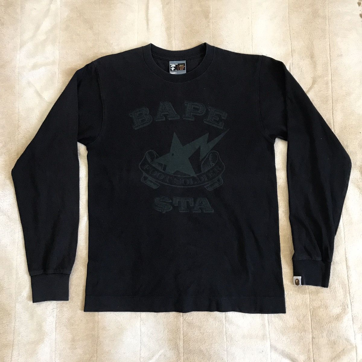 Bape Bape star long sleeve Size US S / EU 44-46 / 1 - 1 Thumbnail