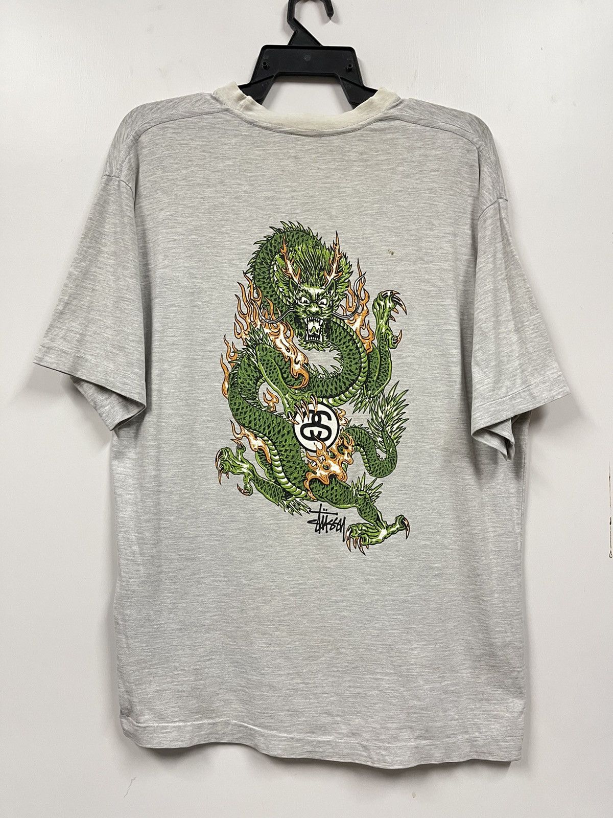 Vintage Vintage 90s Stussy Dragon Single Stitch Shirt | Grailed