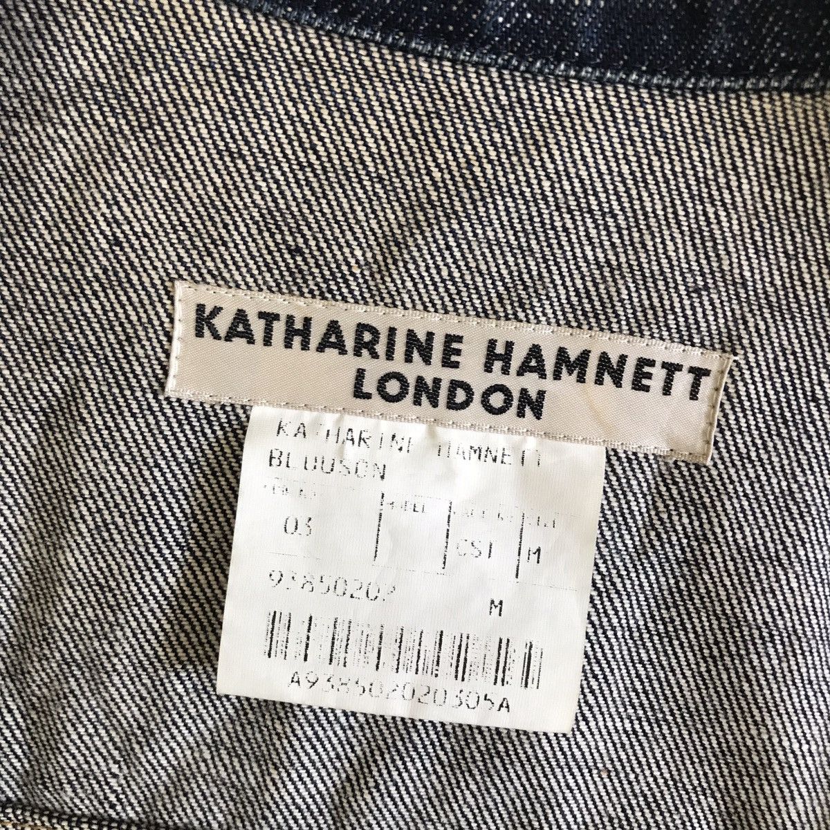 Katharine Hamnett London VINTAGE DENIM TRUCKER JACKET KATHARINE HAMNETT LONDON Size US M / EU 48-50 / 2 - 3 Thumbnail