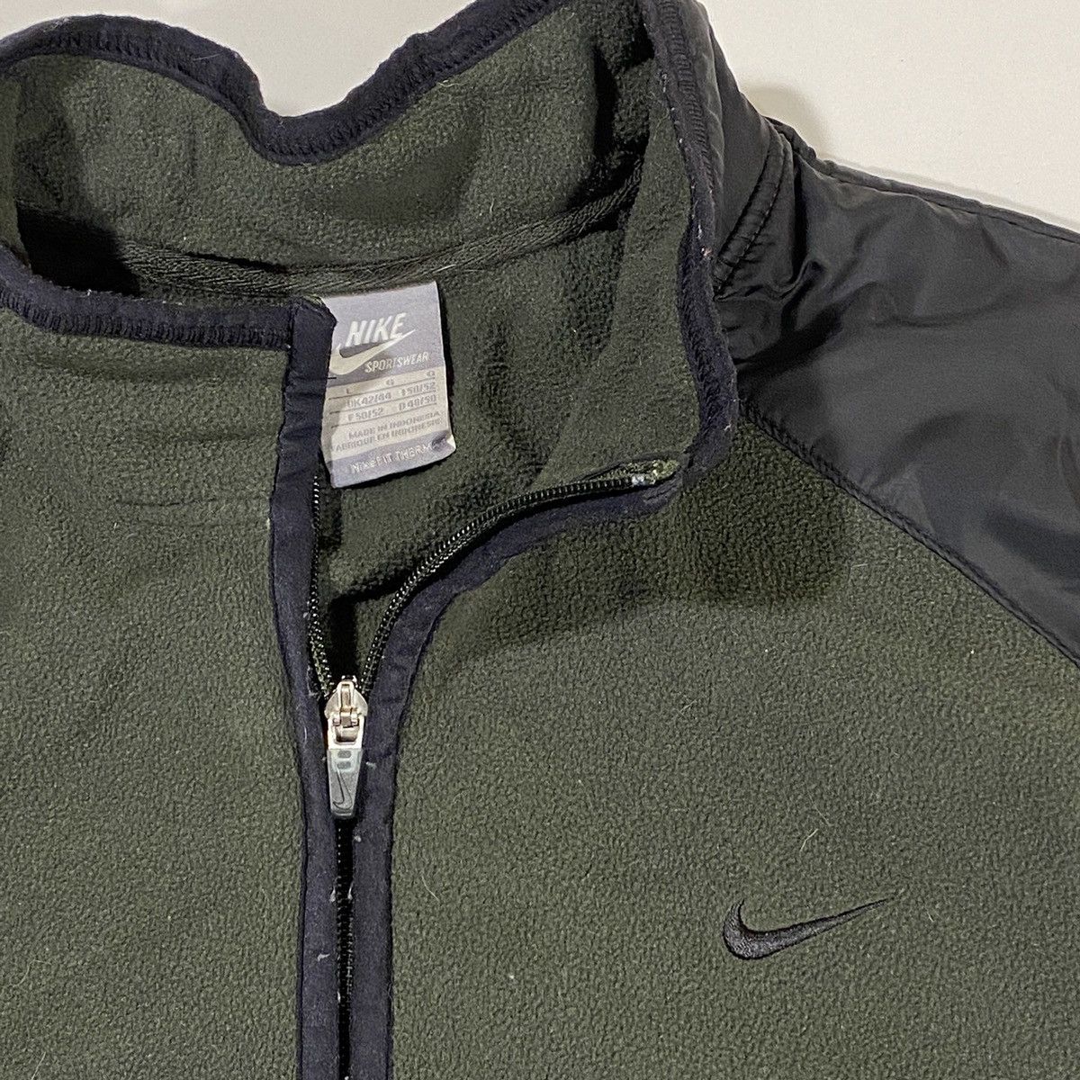 Nike × Vintage Vintage Nike Fleece Pullover Size US L / EU 52-54 / 3 - 1 Thumbnail