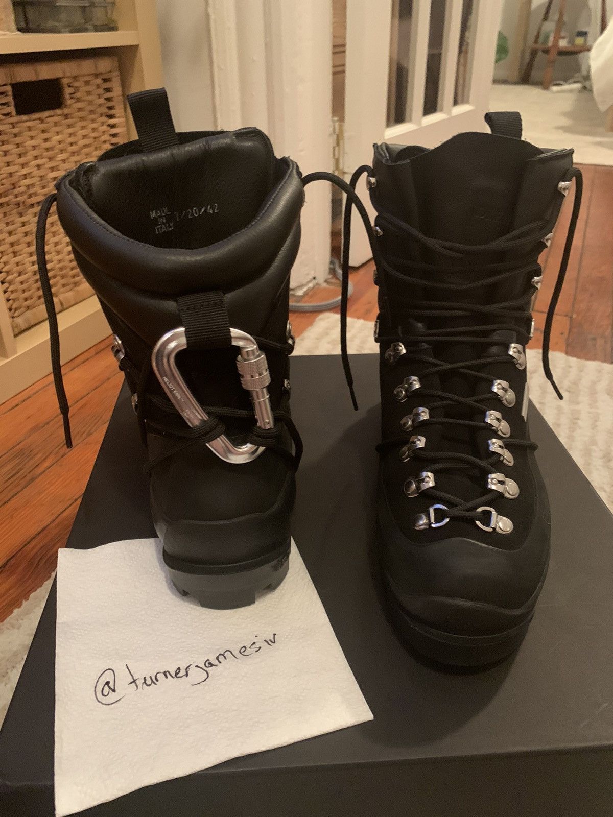 Heliot Emil Black Hiking Boot | Grailed
