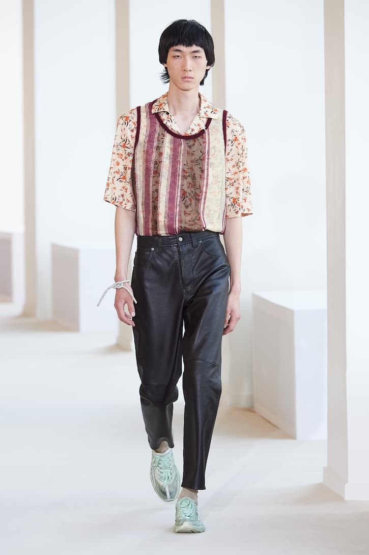 Acne Studios OB37 - Lancelot Straight-Leg Leather Pants Size US 34 / EU 50 - 1 Thumbnail