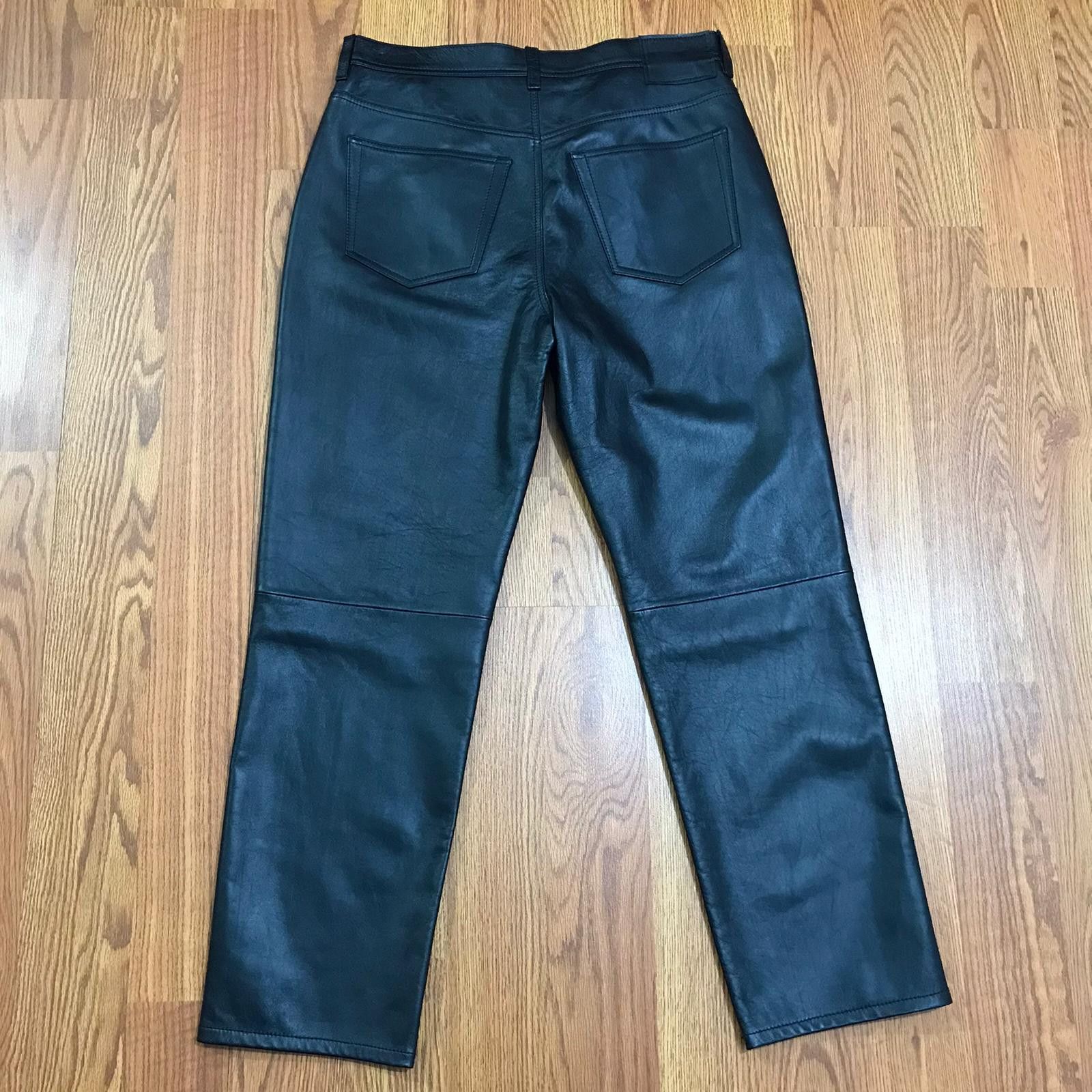 Acne Studios OB37 - Lancelot Straight-Leg Leather Pants Size US 34 / EU 50 - 8 Thumbnail