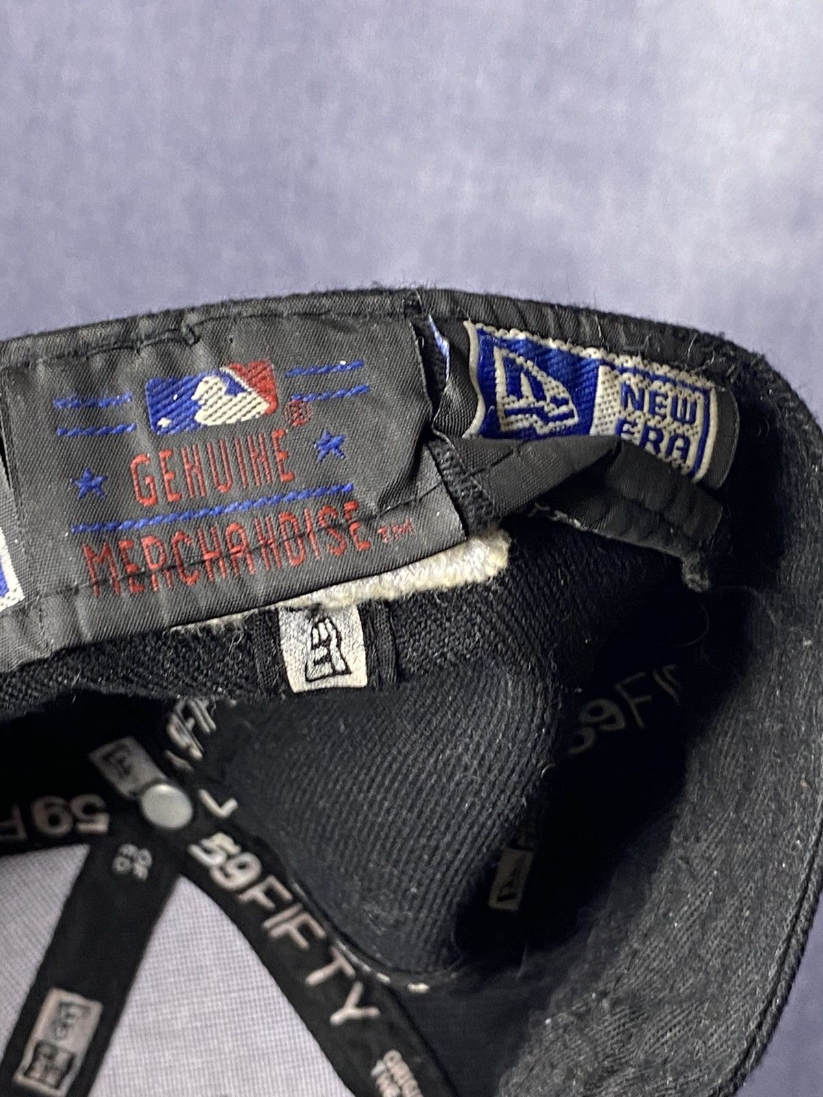 New Era × Vintage Vintage New Era cap Mlb hats baseball black 6 7/8 Size ONE SIZE - 2 Thumbnail
