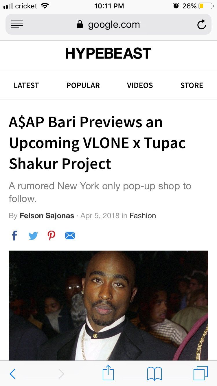 Vlone Vlone 2pac Tee Rare Size US M / EU 48-50 / 2 - 5 Thumbnail