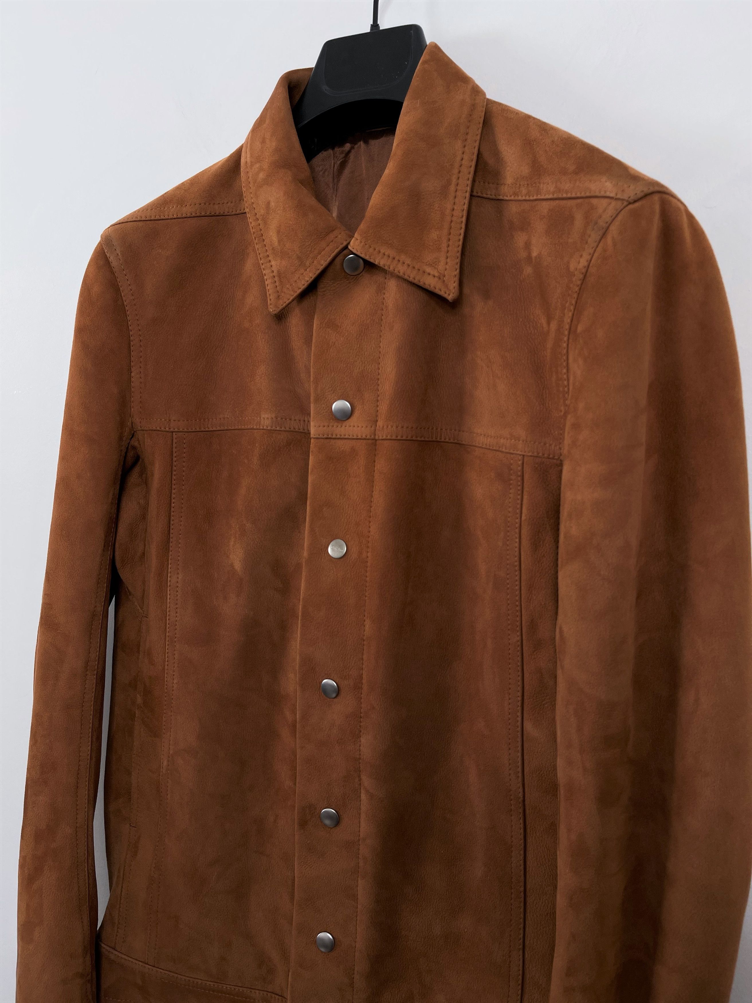 Rick Owens Rick Owens Rust Lamb Suede Worker Jacket FW19 Larry Size US S / EU 44-46 / 1 - 3 Thumbnail
