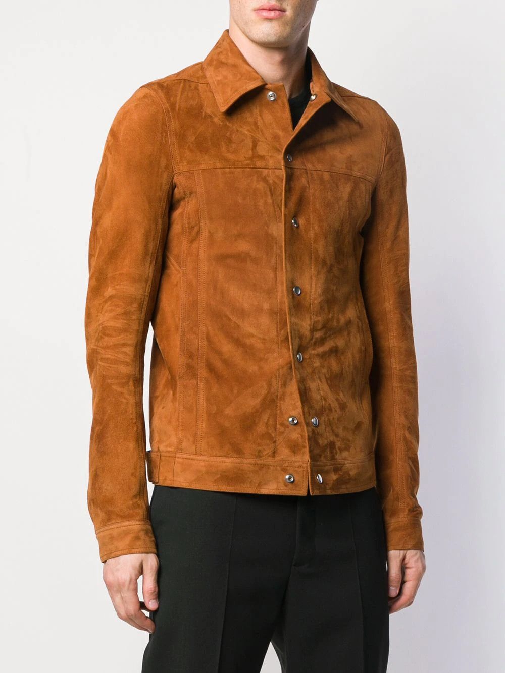 Rick Owens Rick Owens Rust Lamb Suede Worker Jacket FW19 Larry Size US S / EU 44-46 / 1 - 17 Thumbnail