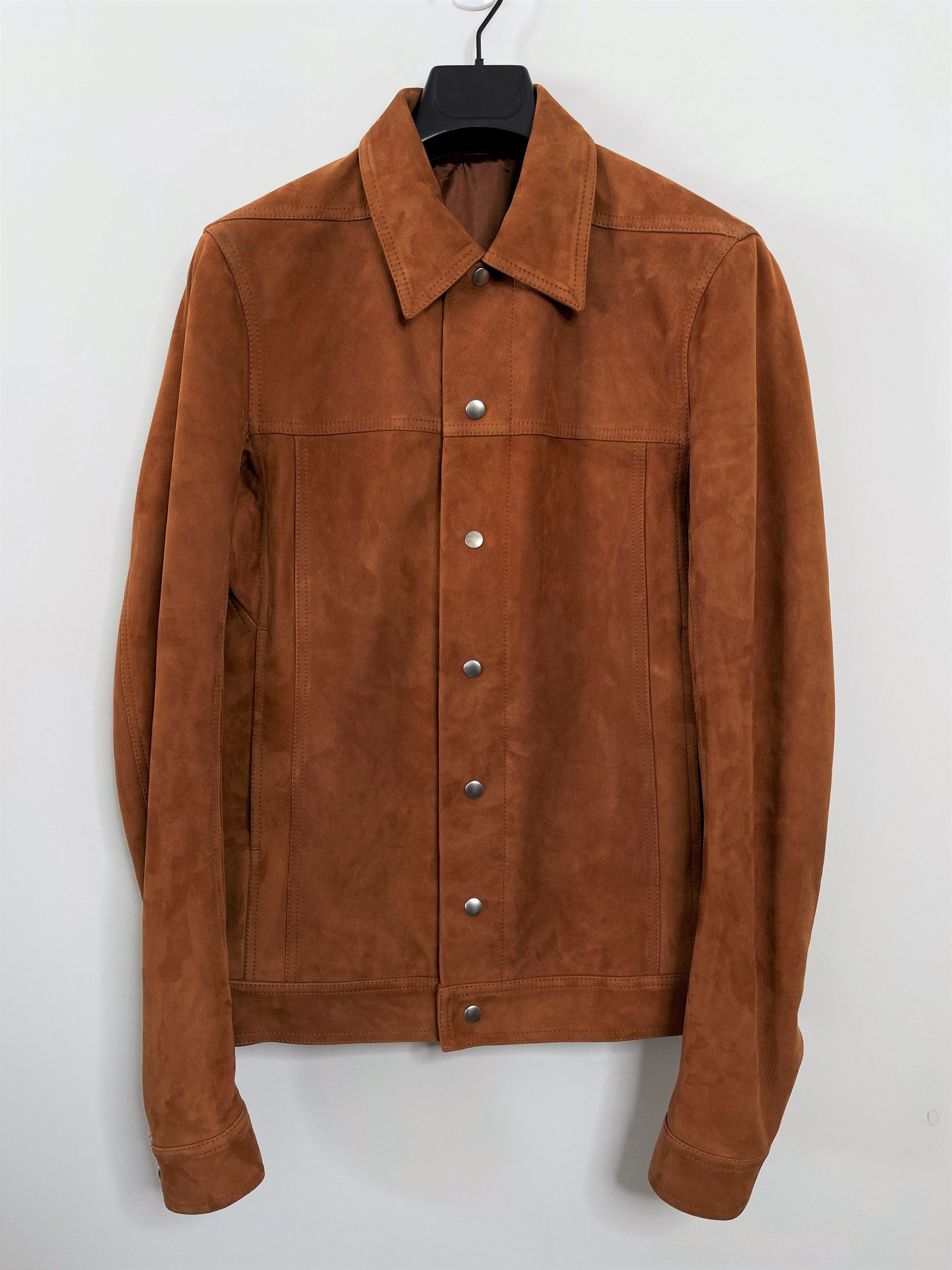 Rick Owens Rick Owens Rust Lamb Suede Worker Jacket FW19 Larry Size US S / EU 44-46 / 1 - 1 Thumbnail