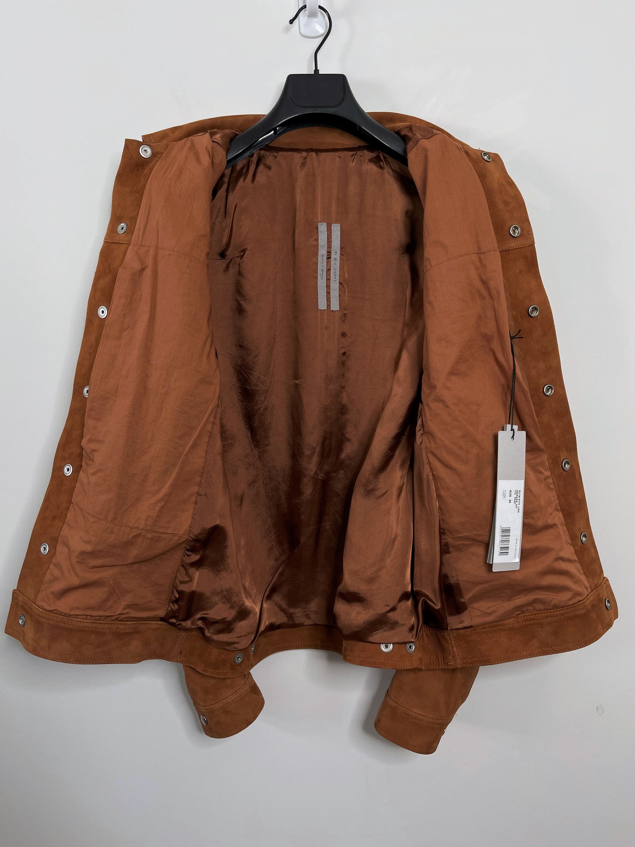 Rick Owens Rick Owens Rust Lamb Suede Worker Jacket FW19 Larry Size US S / EU 44-46 / 1 - 9 Thumbnail