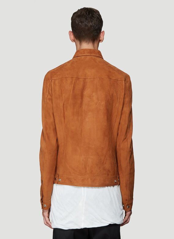 Rick Owens Rick Owens Rust Lamb Suede Worker Jacket FW19 Larry Size US S / EU 44-46 / 1 - 21 Thumbnail
