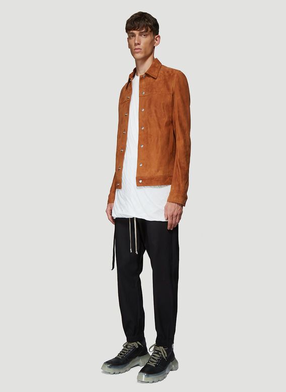 Rick Owens Rick Owens Rust Lamb Suede Worker Jacket FW19 Larry Size US S / EU 44-46 / 1 - 19 Thumbnail