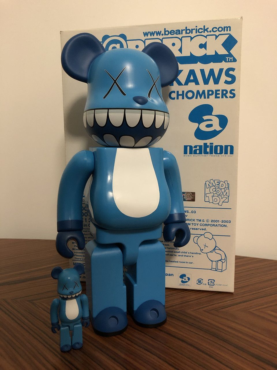 KAWS, Medicom Toy BEARBRICK X KAWS Chompers 100% And 400