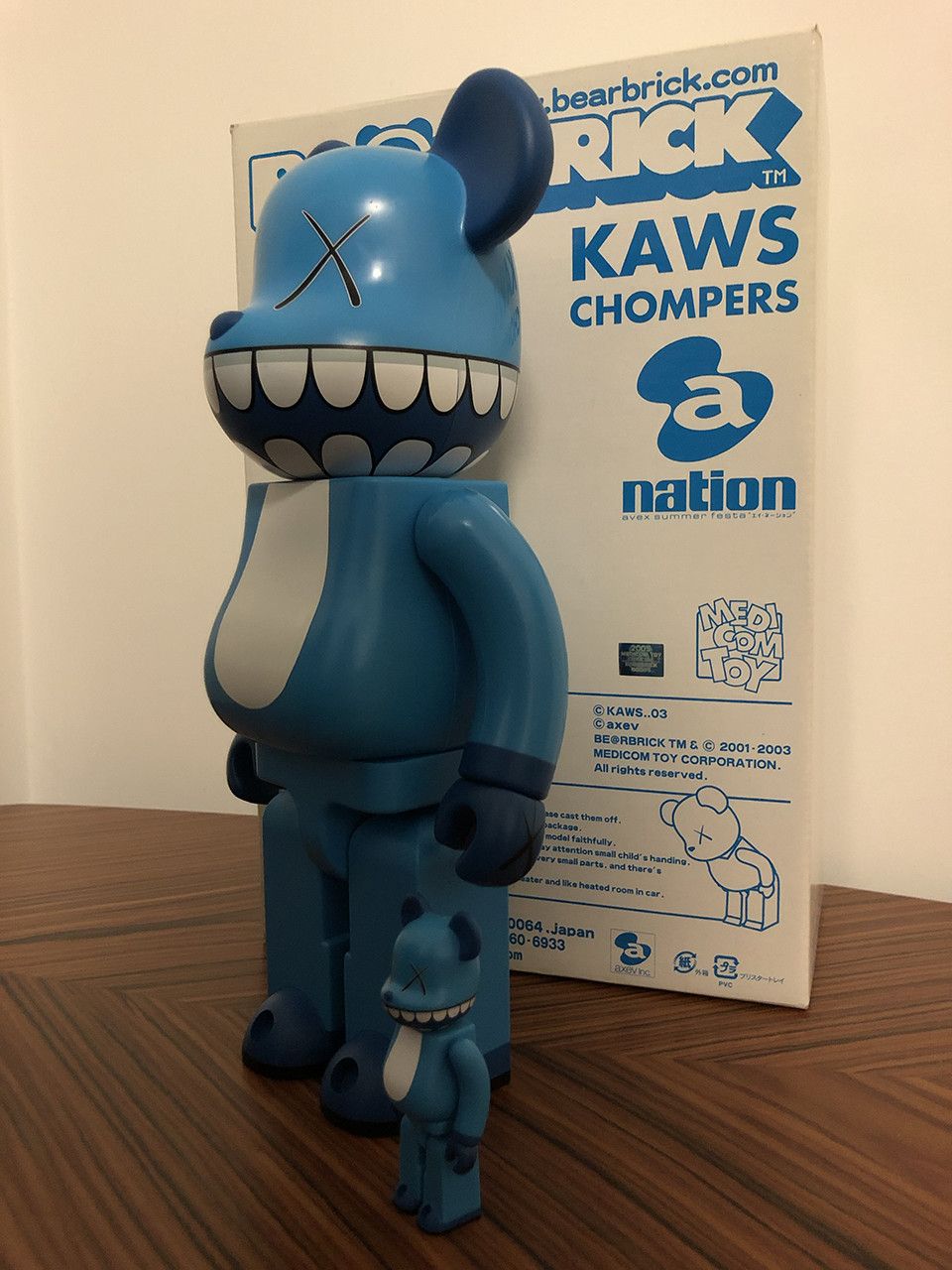 Kaws × Medicom Toy Kaws × Medicom Toy Chomper Bearbrick 400% and 100% Size ONE SIZE - 2 Thumbnail
