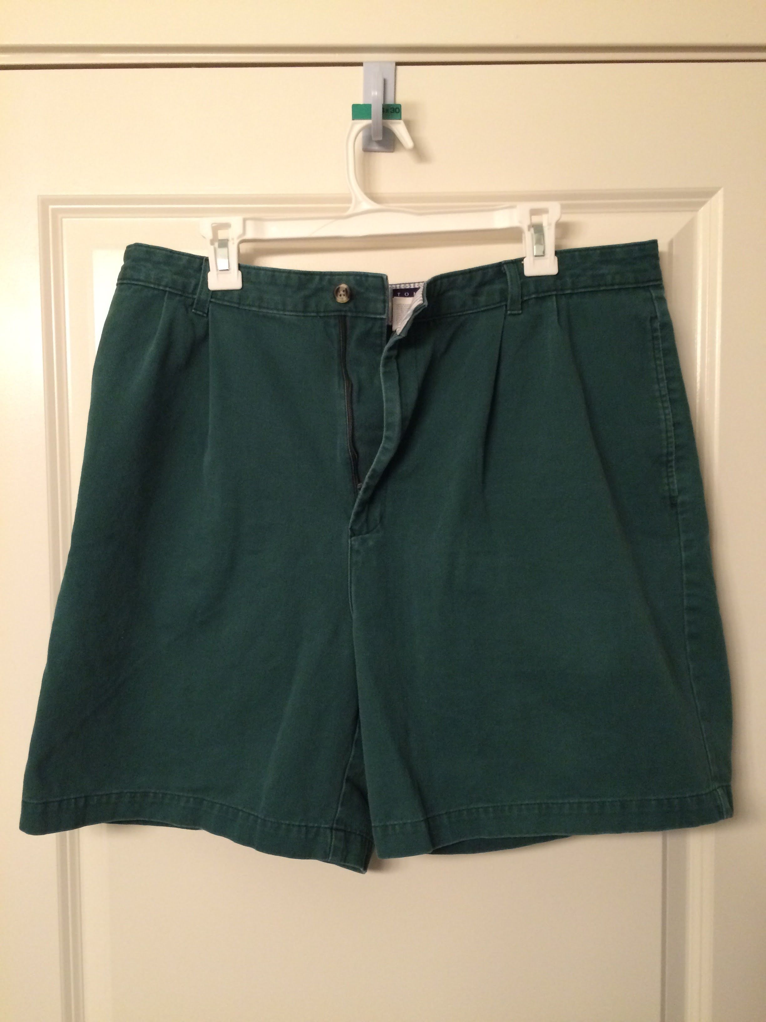 Green khaki shorts