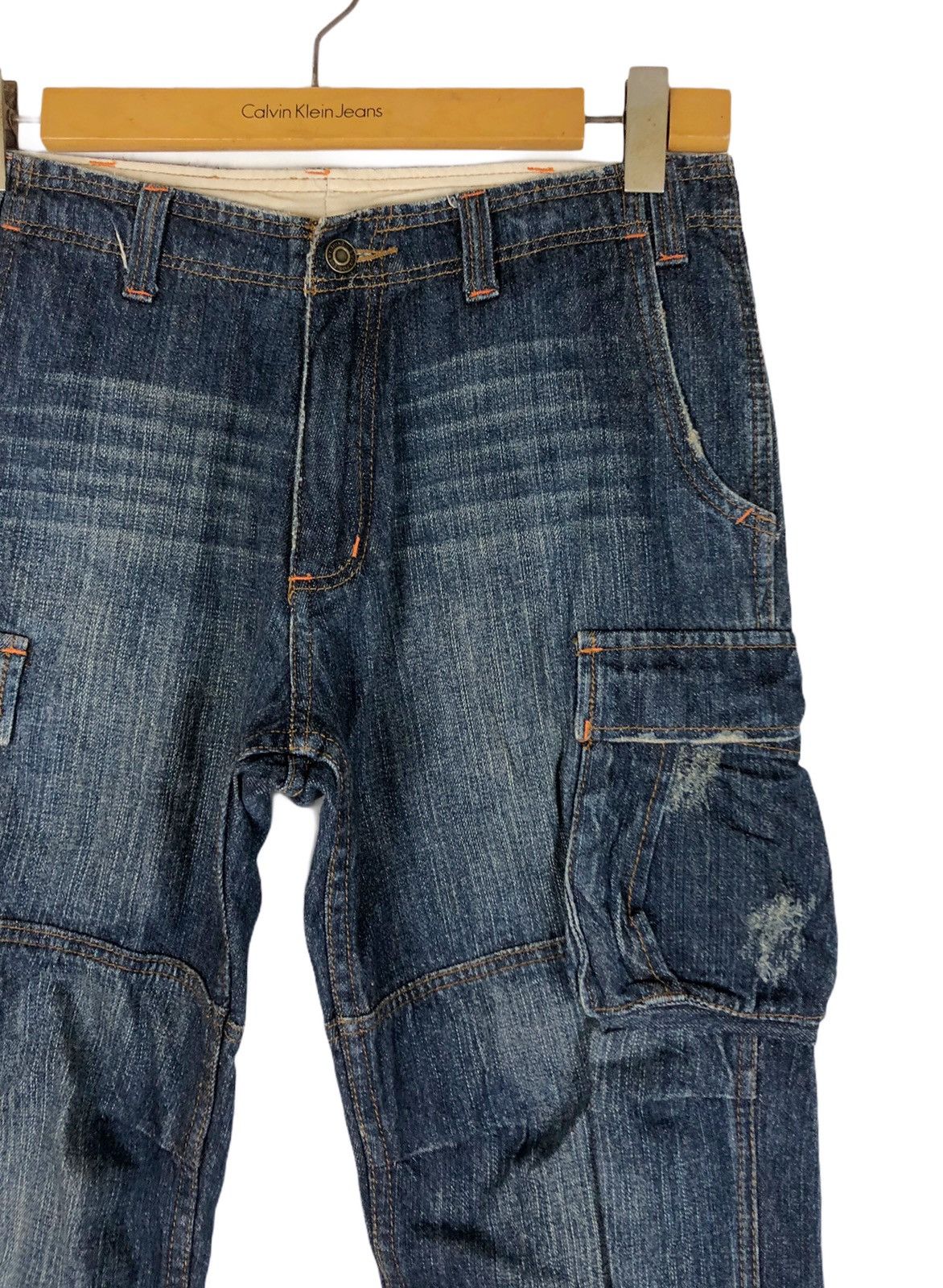 Hysteric Glamour Japanese Brand Jungle Storm Cargo Tactical Denim Jeans Size US 31 - 5 Thumbnail