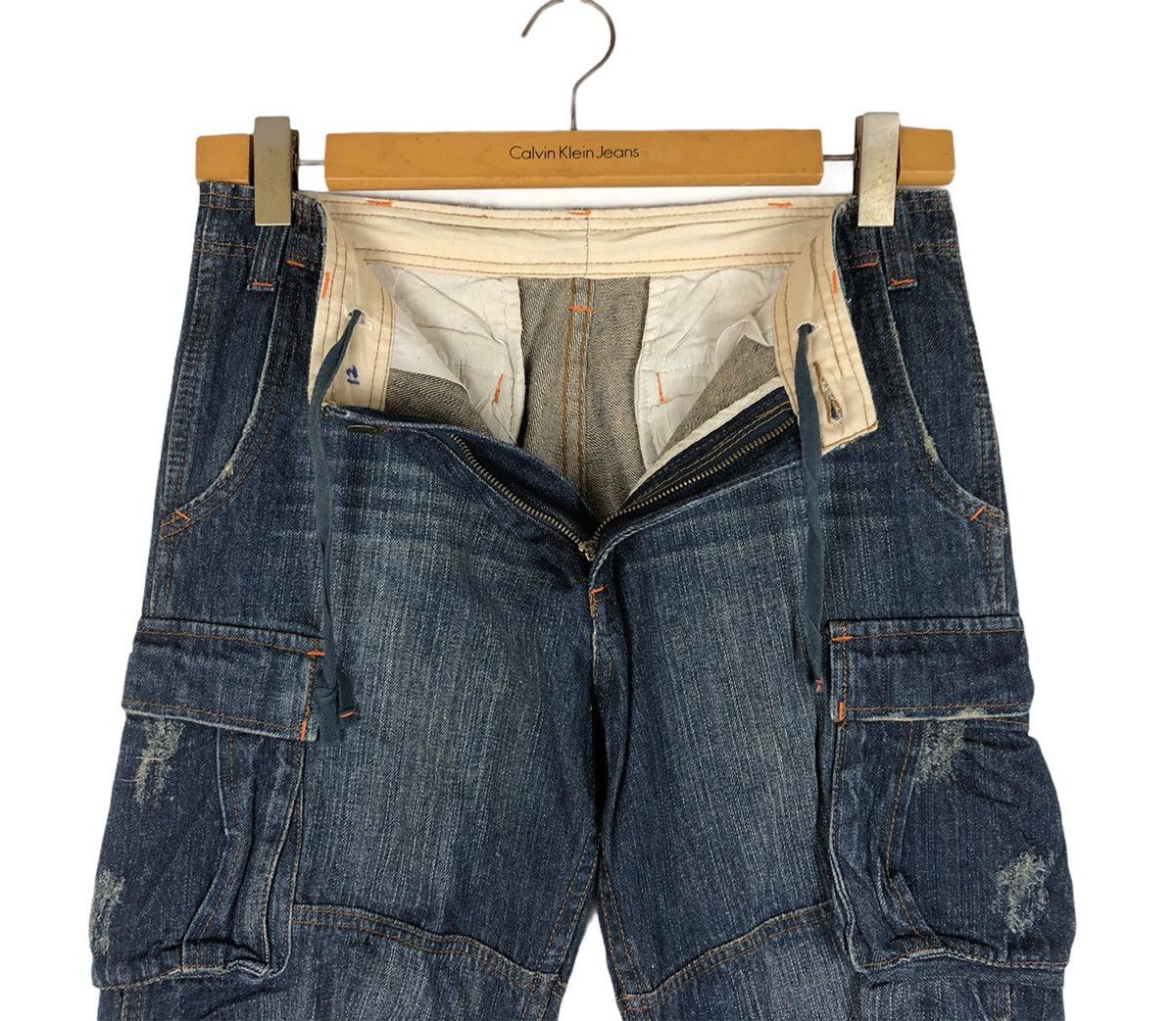 Hysteric Glamour Japanese Brand Jungle Storm Cargo Tactical Denim Jeans Size US 31 - 10 Thumbnail