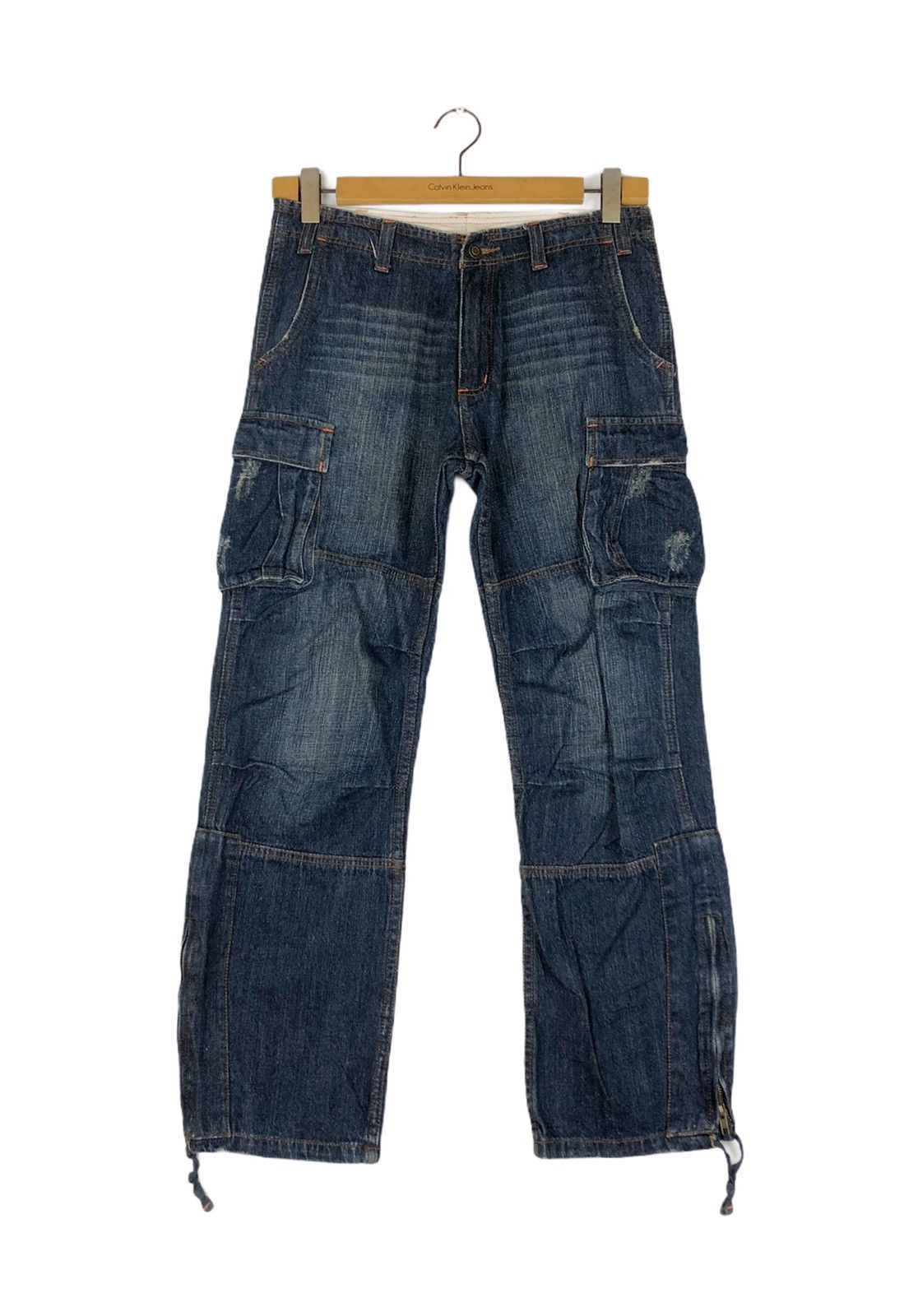 Japanese Brand Jungle Storm Cargo Tactical Denim Jeans