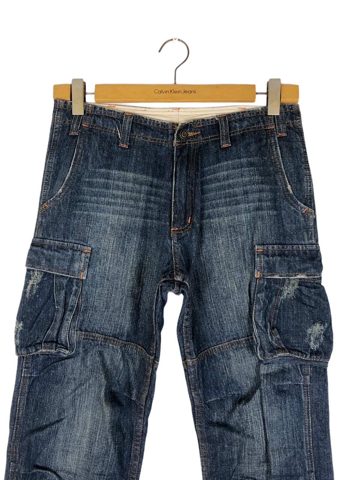 Hysteric Glamour Japanese Brand Jungle Storm Cargo Tactical Denim Jeans Size US 31 - 3 Thumbnail