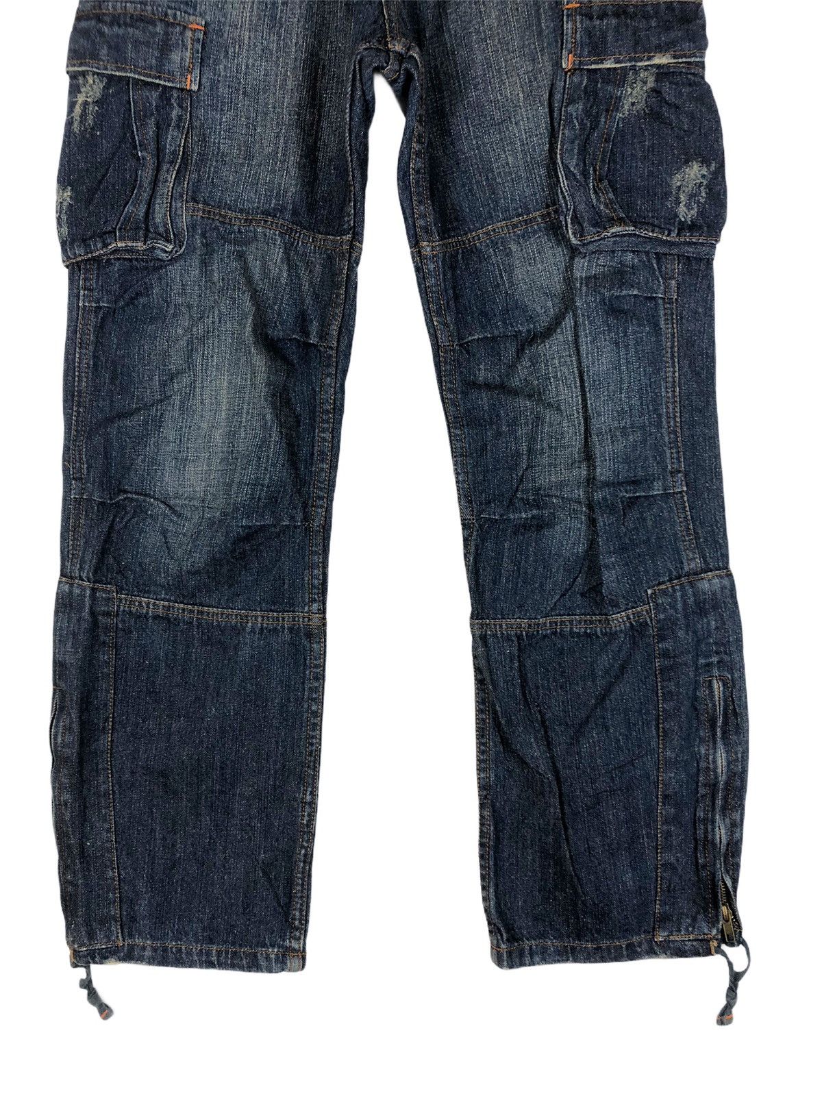 Hysteric Glamour Japanese Brand Jungle Storm Cargo Tactical Denim Jeans Size US 31 - 4 Thumbnail