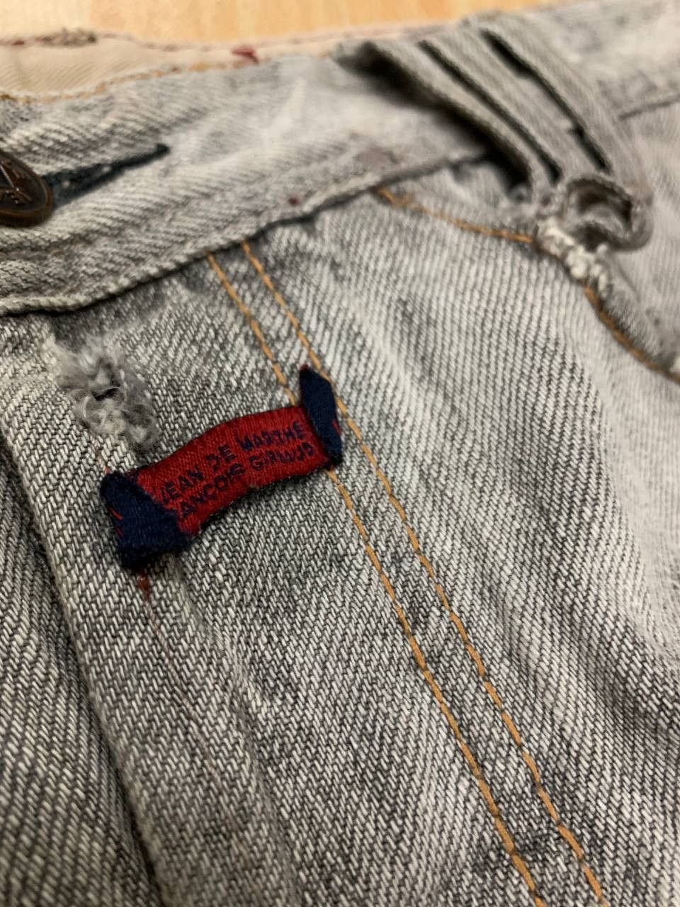 Marithe + Francois Girbaud MF Girbaud Stonewash Denim Button Fly Straight Fit Vintage Size US 32 / EU 48 - 11 Thumbnail