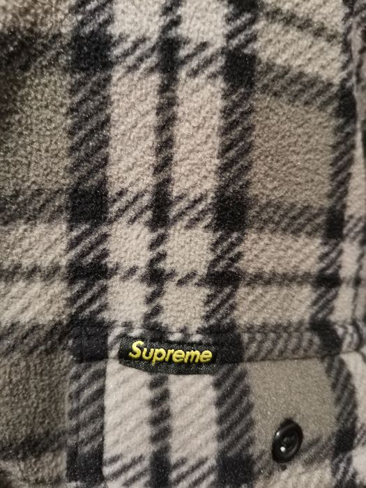 Supreme Supreme Hooded Plaid Work Shirt Black | Grailed