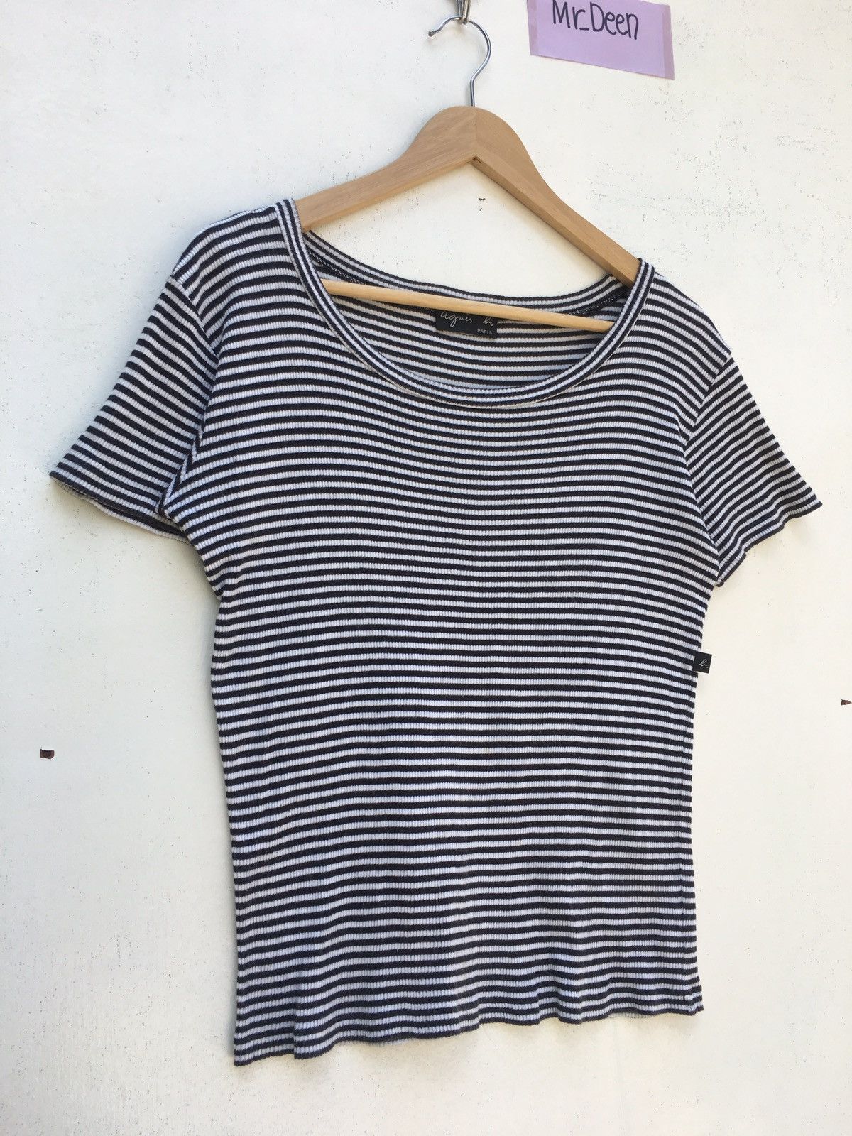 agnes b. Vintage Agnes b. Stripes Tshirt Size S / US 4 / IT 40 - 2 Thumbnail