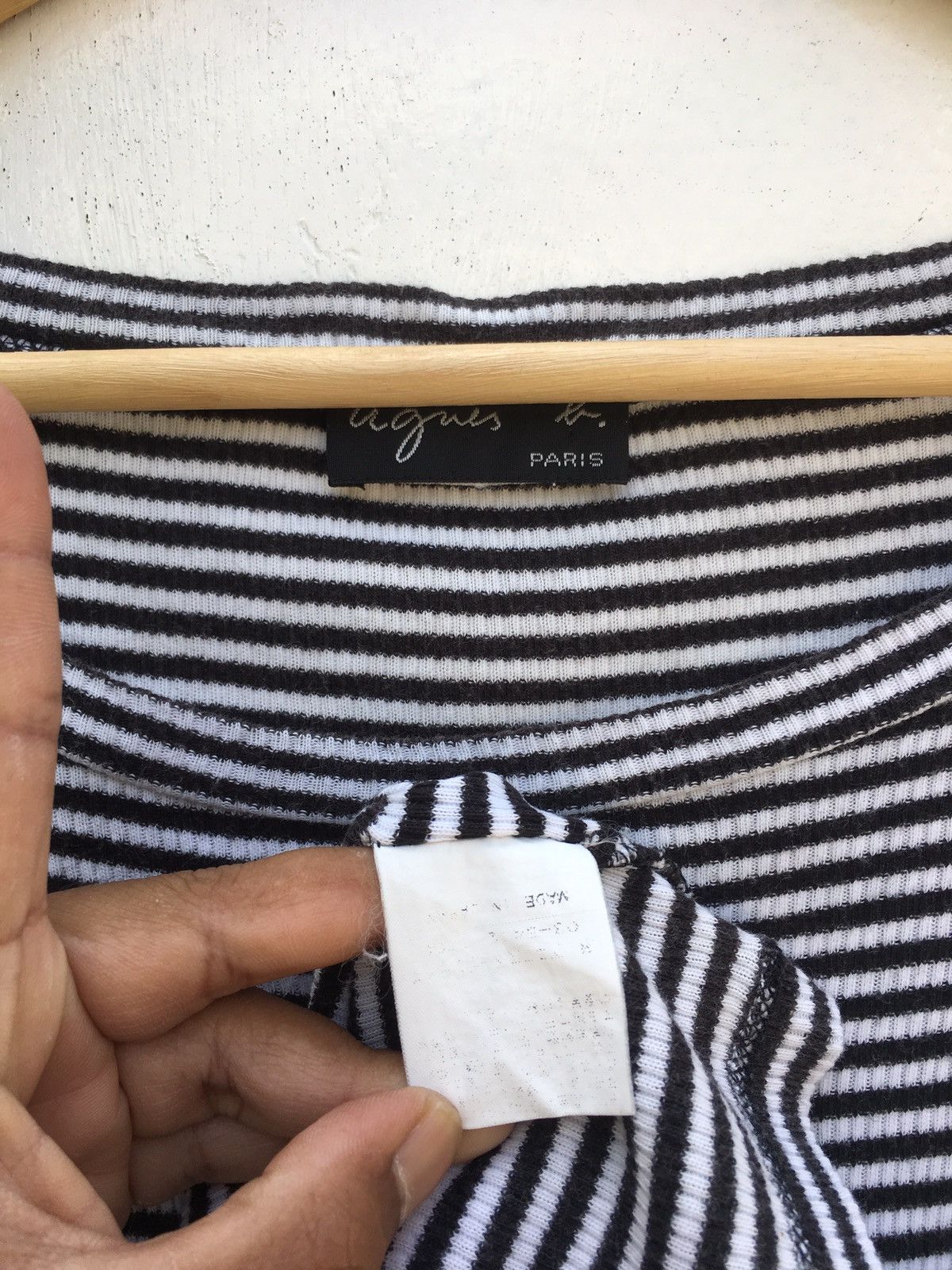 agnes b. Vintage Agnes b. Stripes Tshirt Size S / US 4 / IT 40 - 11 Thumbnail