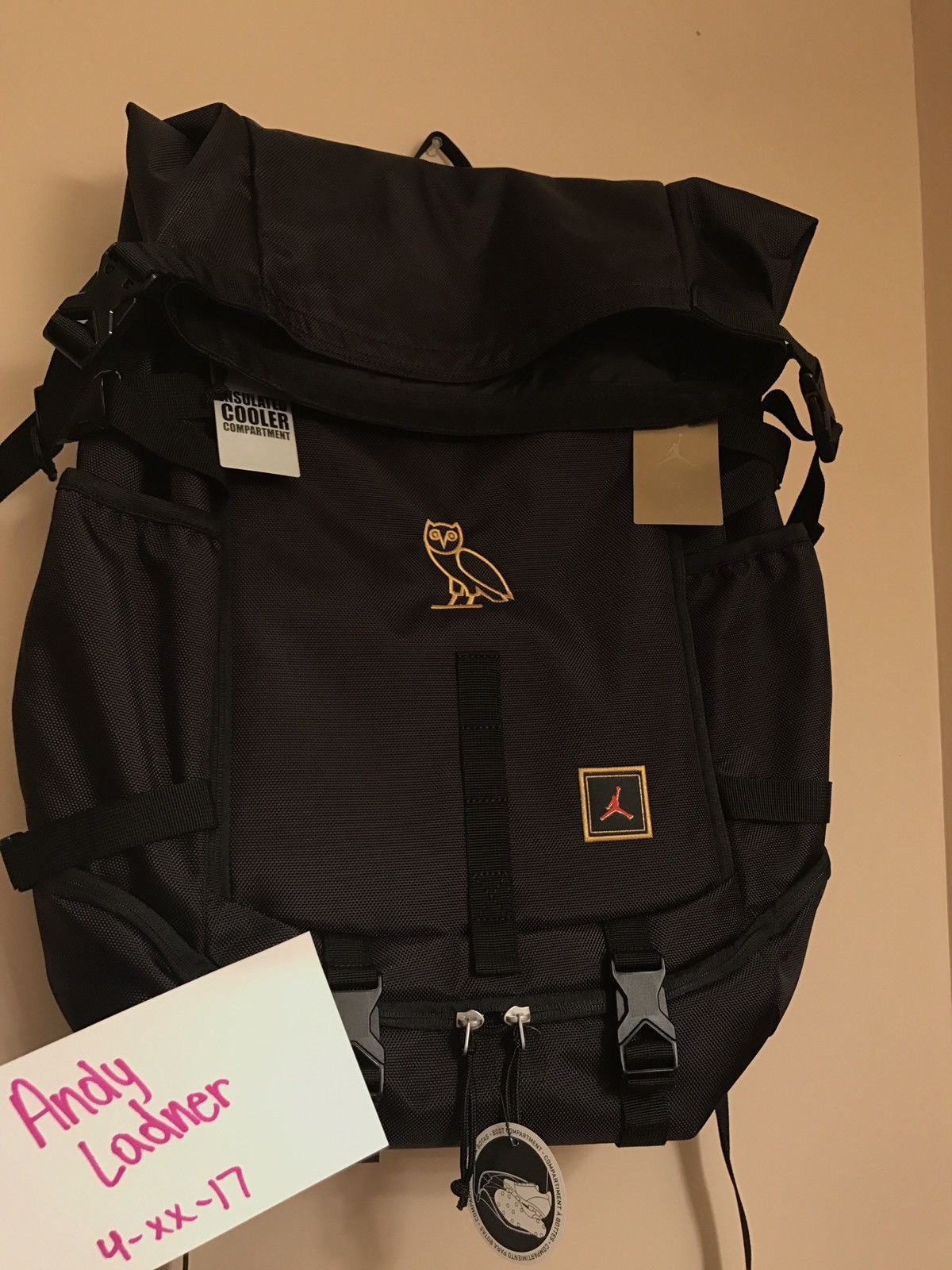 Jordan Brand × October's Very Own Jordan X OVO Backpack In Black | Grailed