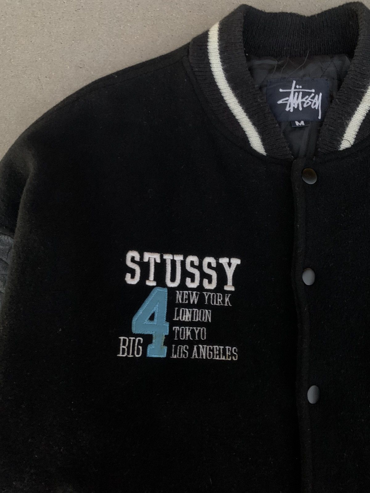 Vintage 905 | 🎱 Beautiful 1998 Stussy “Big 4” Varsity