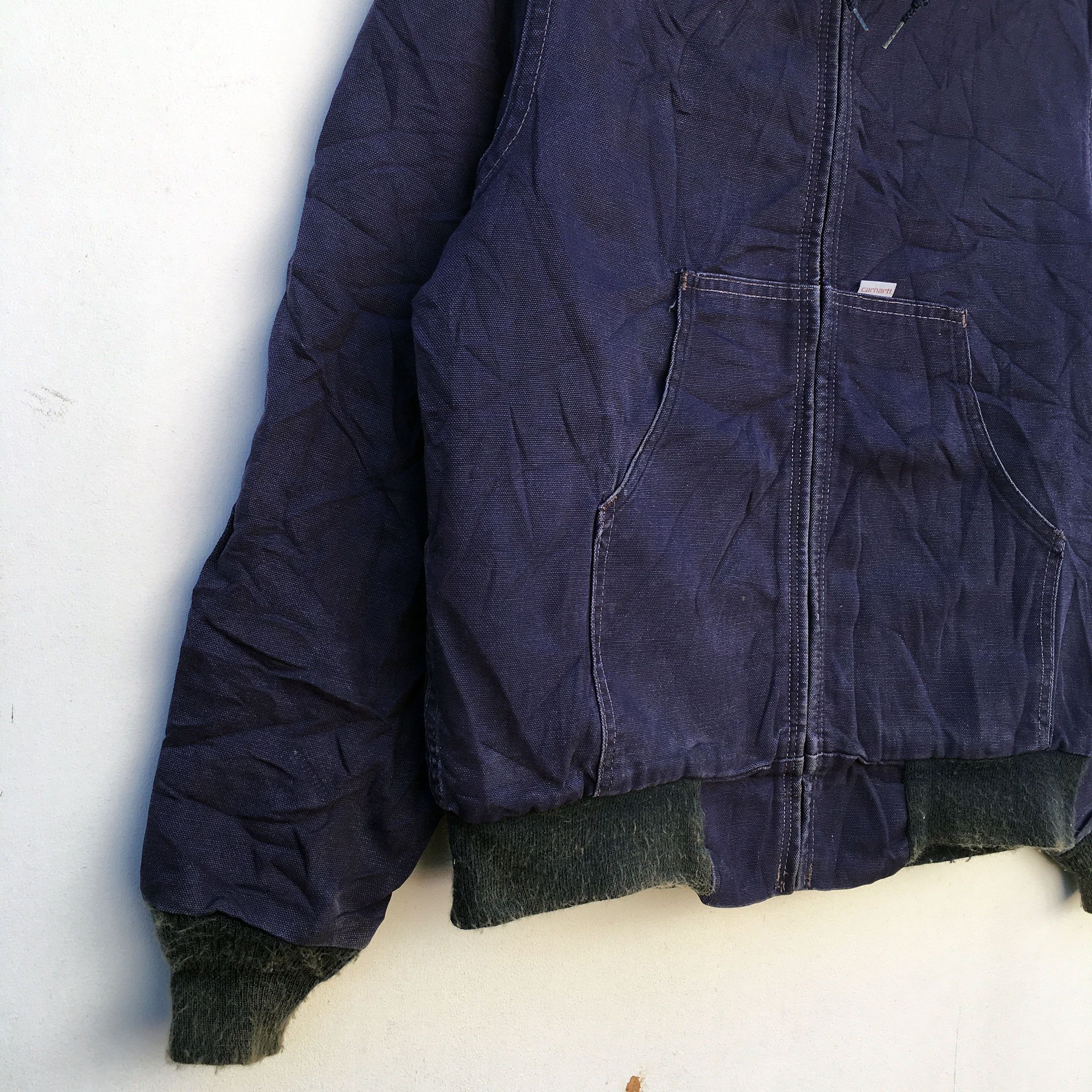 Carhartt Vintage Carhatt Usa Indigo Hoodie Canvas Zipper Jacket Size US M / EU 48-50 / 2 - 3 Thumbnail