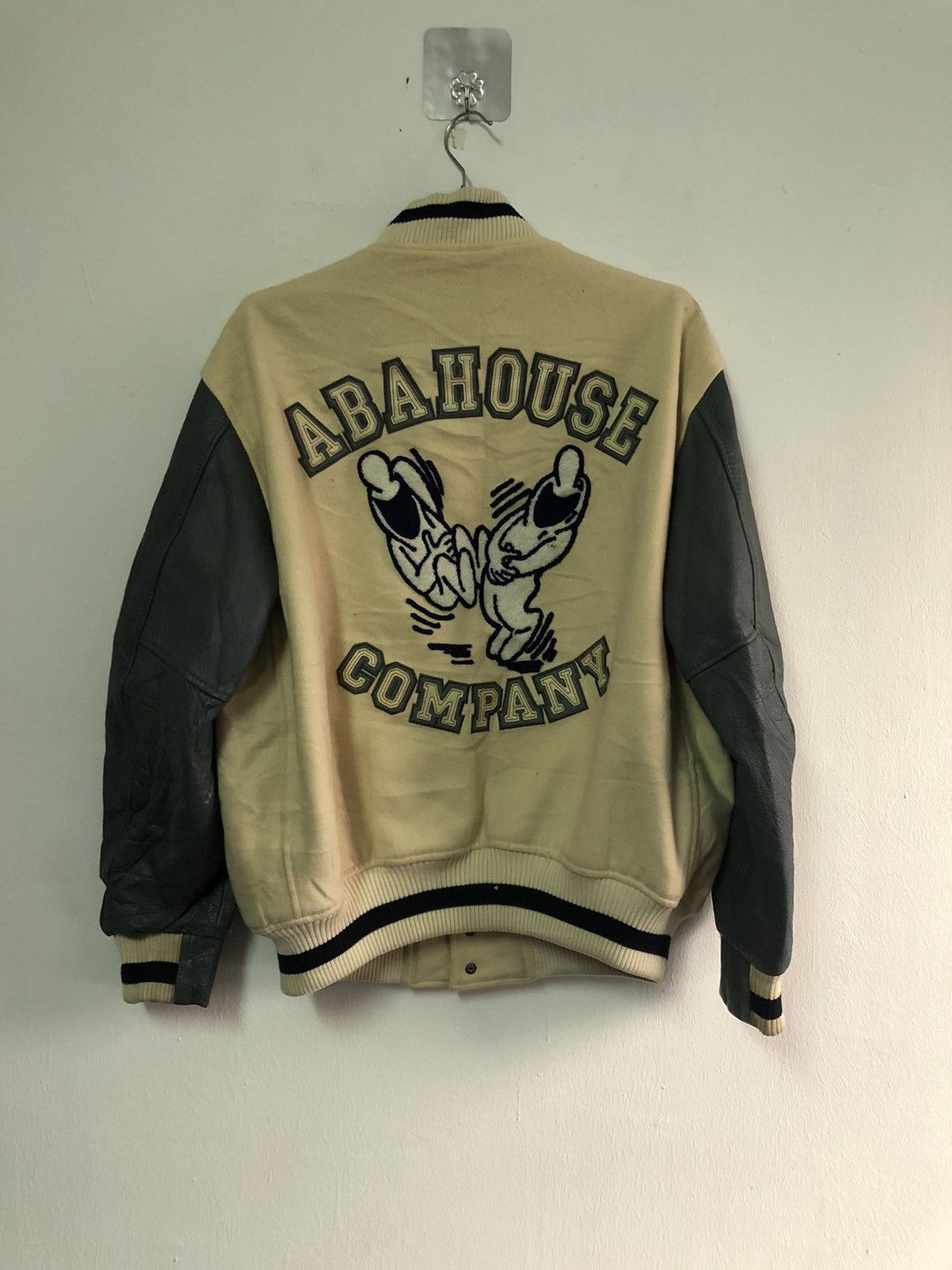 Japanese Brand × Vintage ABAHOUSE Varsity Jacket Leather Japan Size US L / EU 52-54 / 3 - 1 Thumbnail