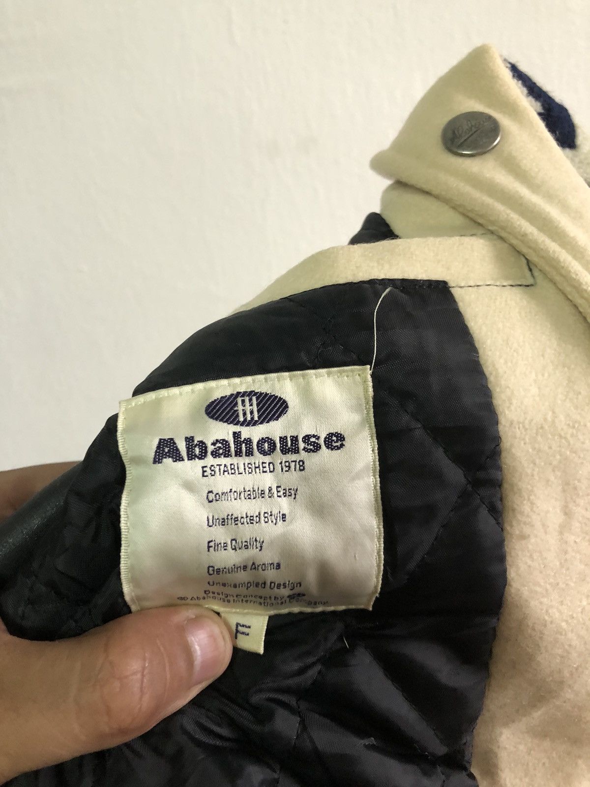 Japanese Brand × Vintage ABAHOUSE Varsity Jacket Leather Japan Size US L / EU 52-54 / 3 - 5 Thumbnail