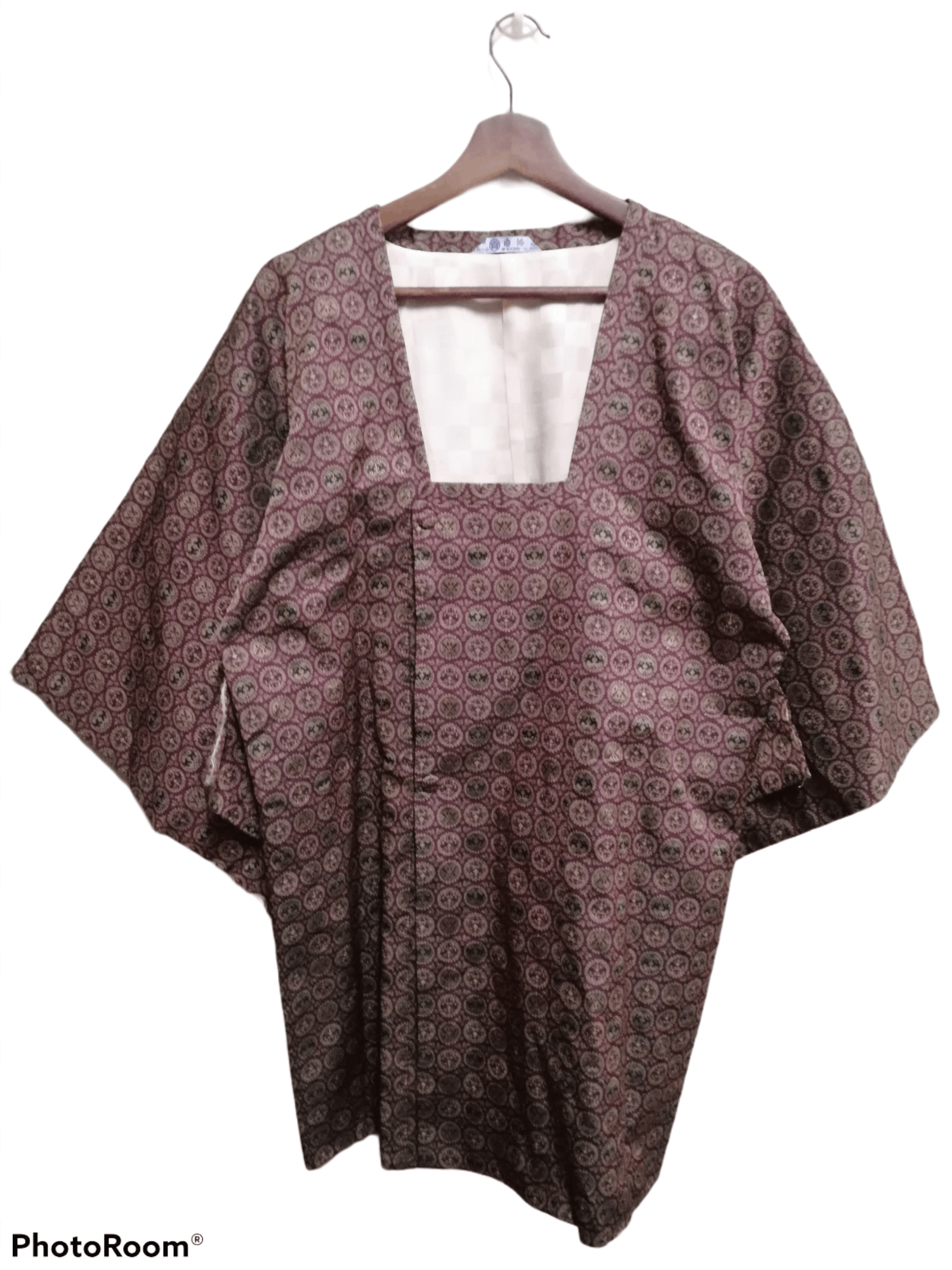 Japanese Brand Vintage nice kimono noragi haori hanten jinbei jacket # ...