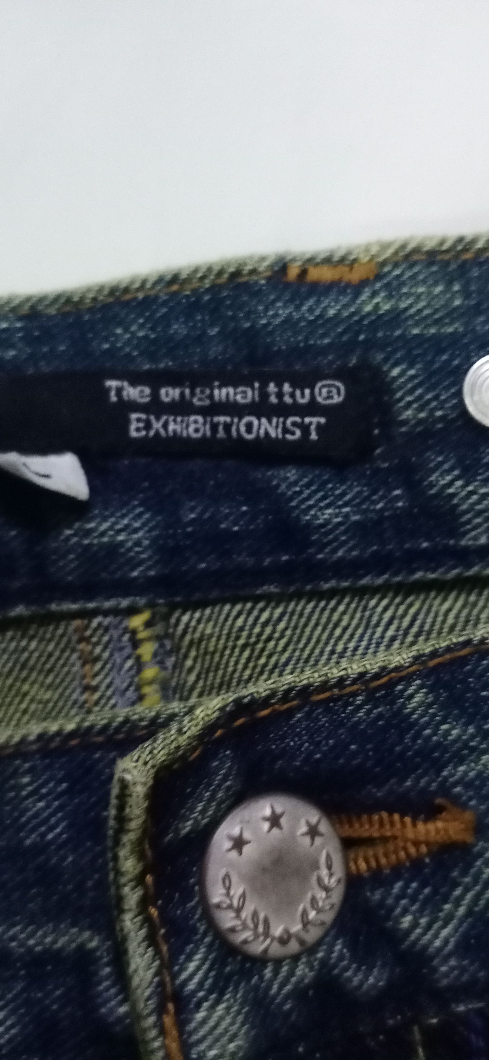 Japanese Brand Distresses Denim Streetwear Double Waist x Exhibitionist Size US 34 / EU 50 - 8 Thumbnail