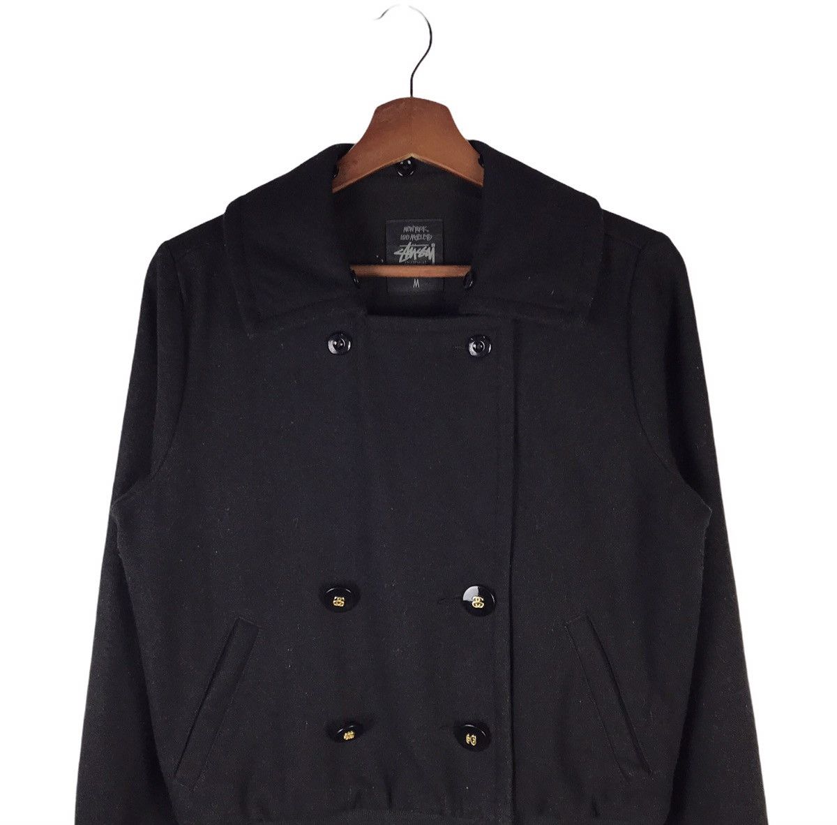 Stussy Vintage Stussy Double Breasted Peacoat Jacket Size US M / EU 48-50 / 2 - 3 Thumbnail